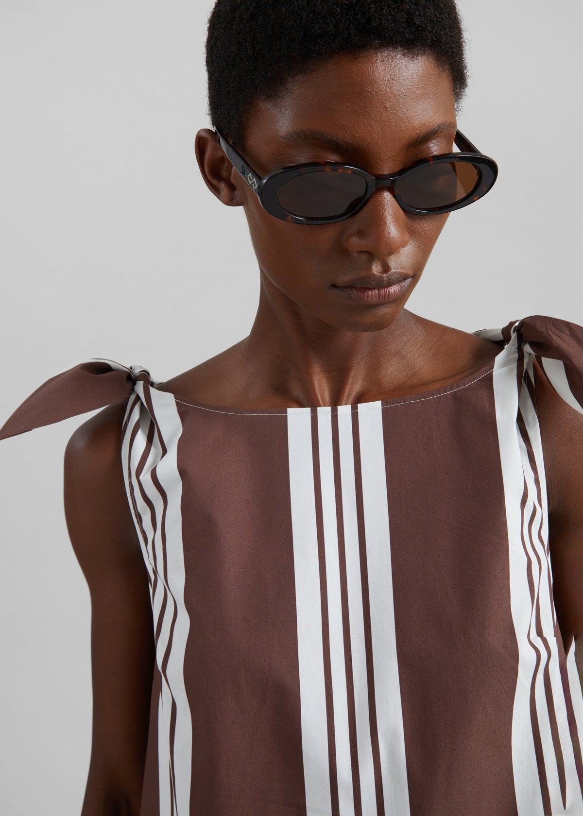 Posse Rosie Mini Dress - Choc Stripe – view 2 of 6