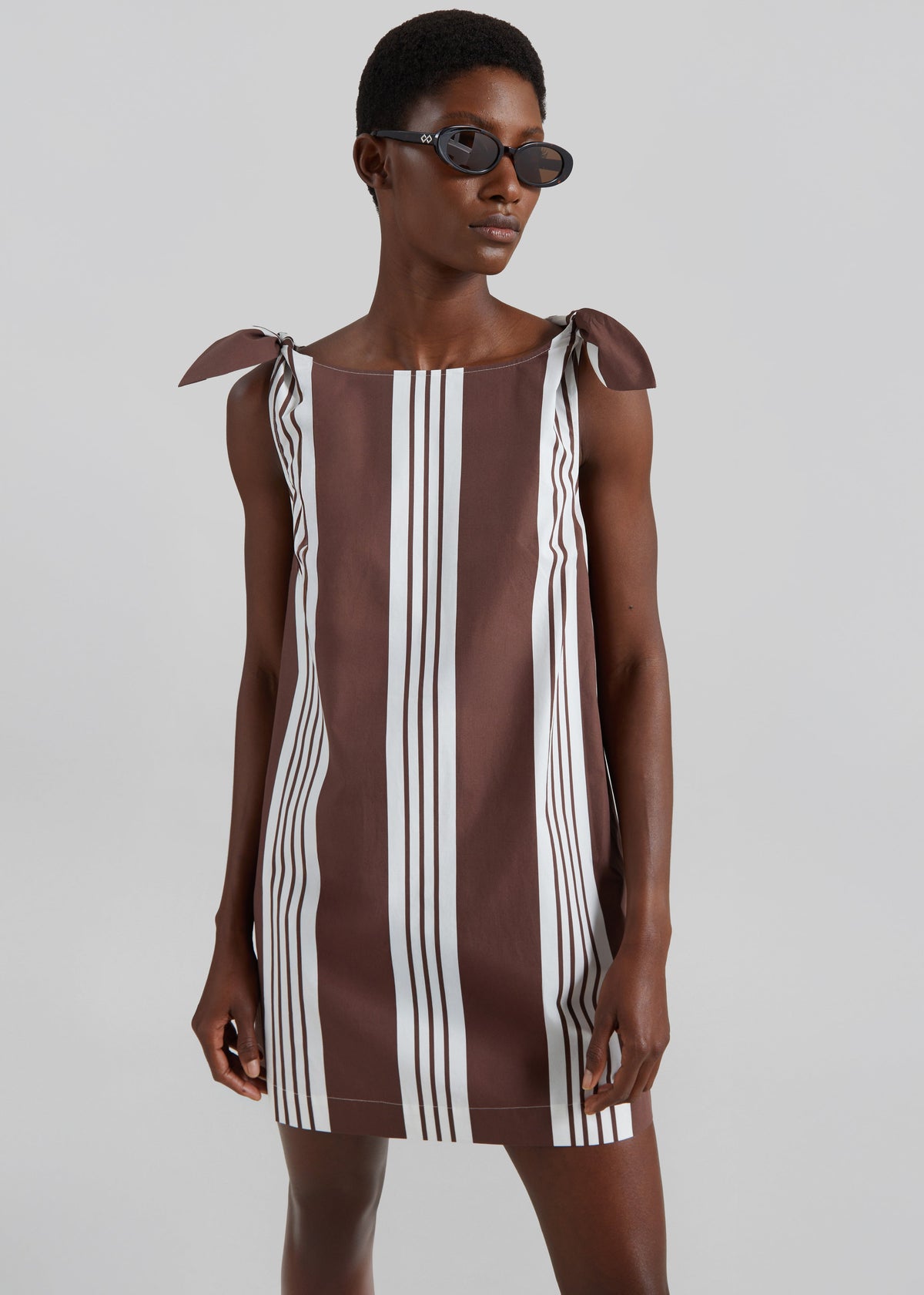 Posse Rosie Mini Dress - Choc Stripe – view 1 of 6