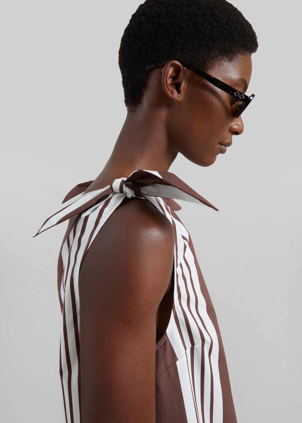 Posse Rosie Mini Dress - Choc Stripe – view 4 of 6