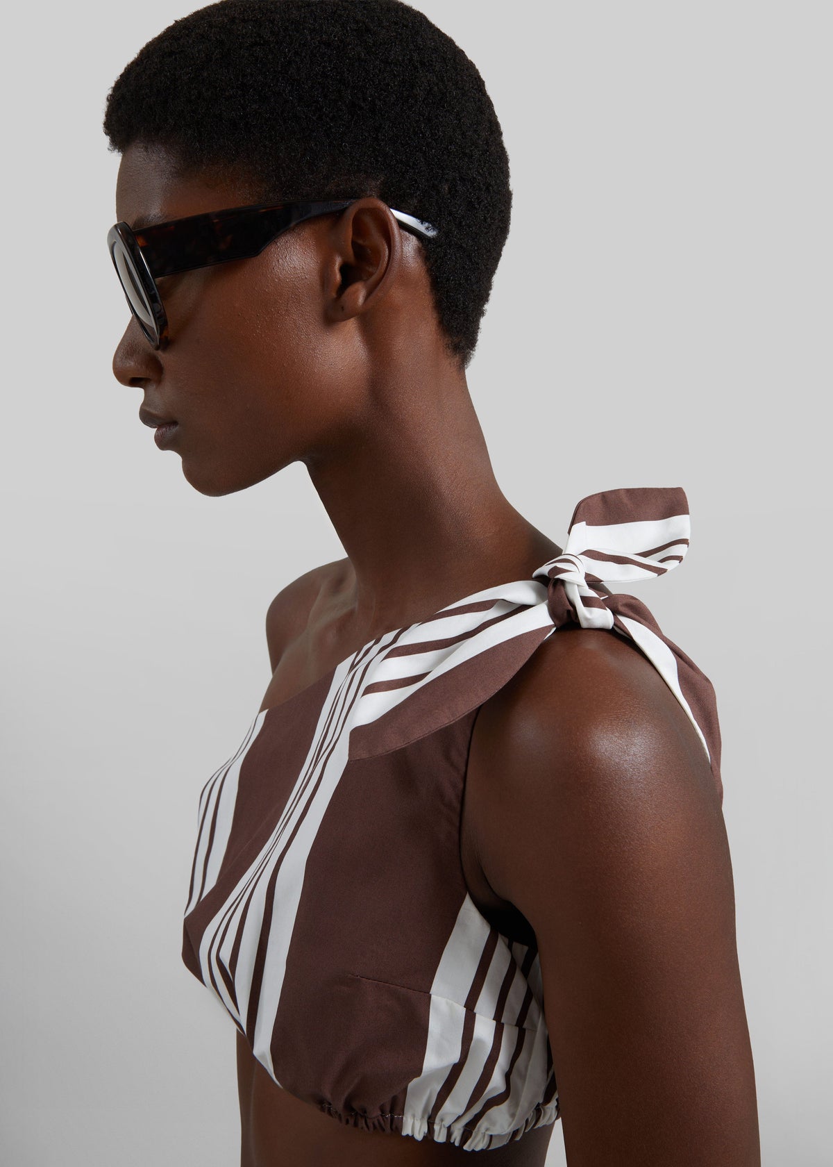 Posse Rosie Tie Top - Choc Stripe – view 1 of 8