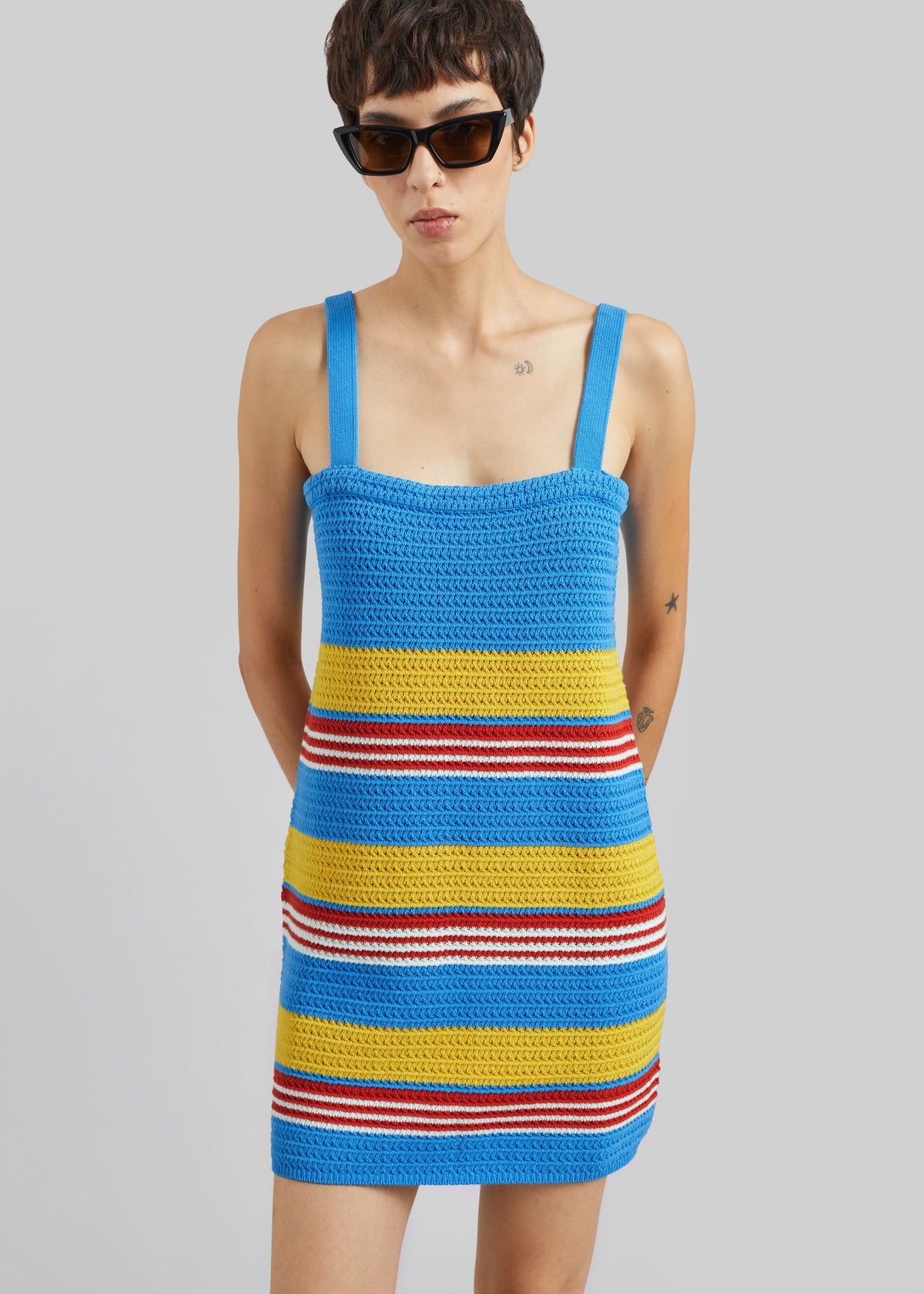 Posse Tammy Dress - Blue Multistripe – view 2 of 8