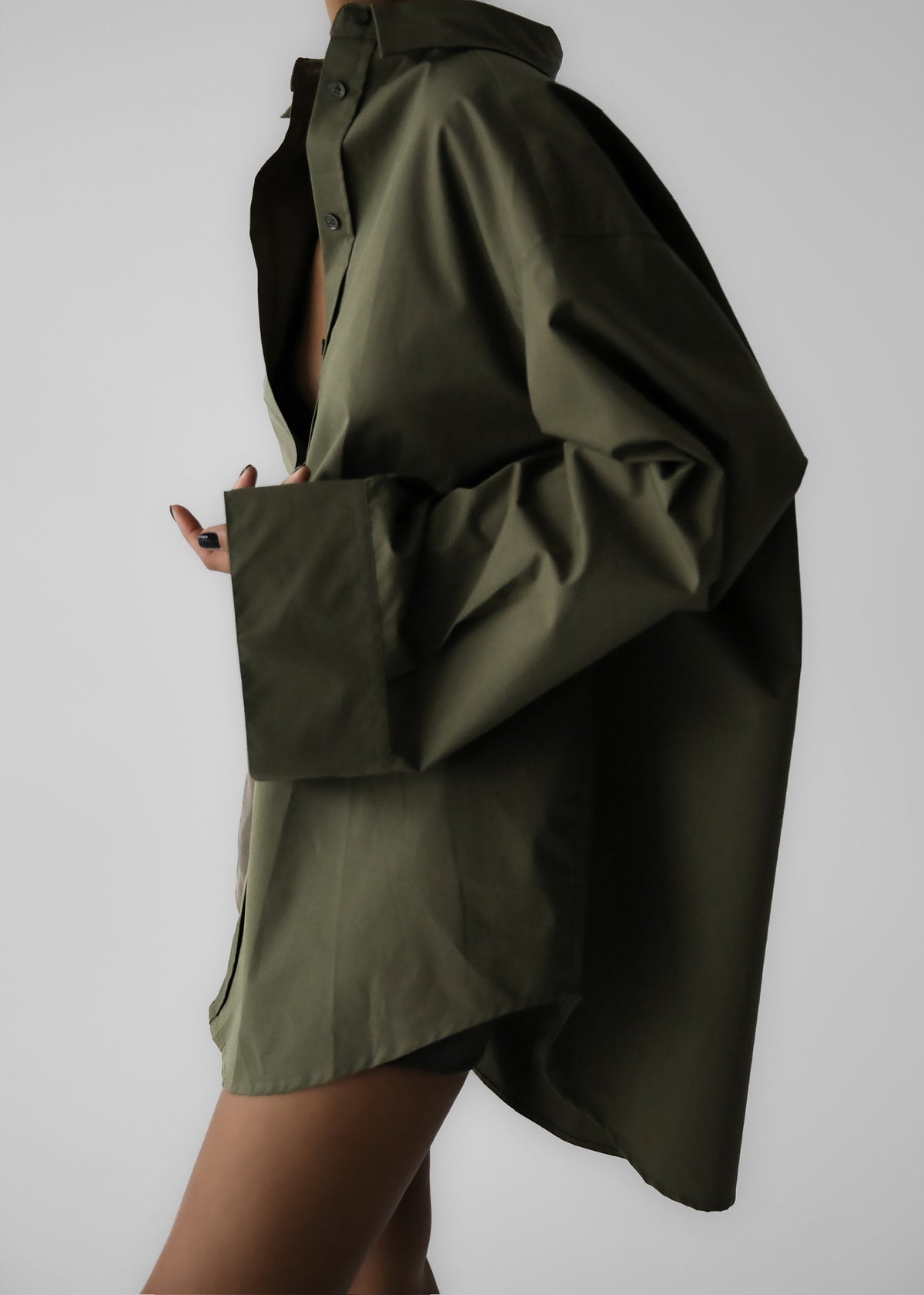 Prato Button Up Shirt - Khaki – view 1 of 14