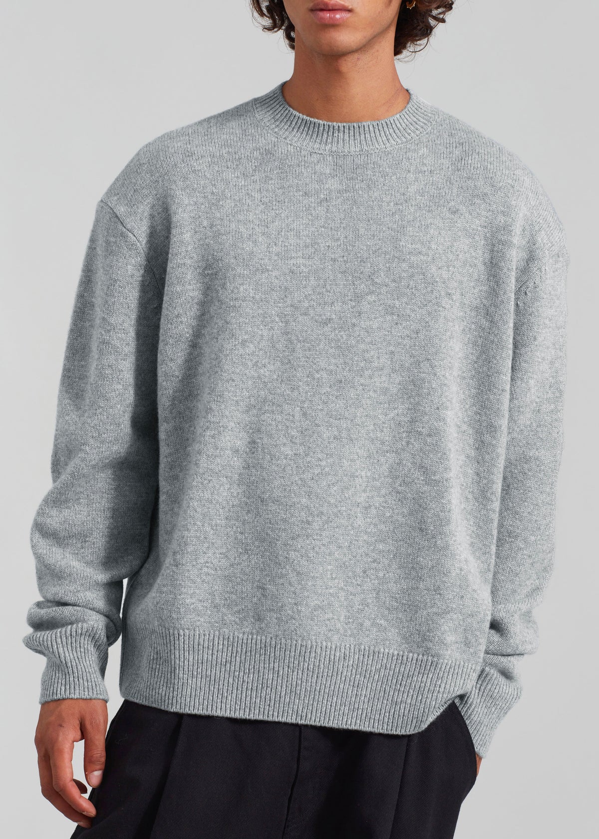 Quinton Crew Neck Sweater - Light Grey – view 11 of 15