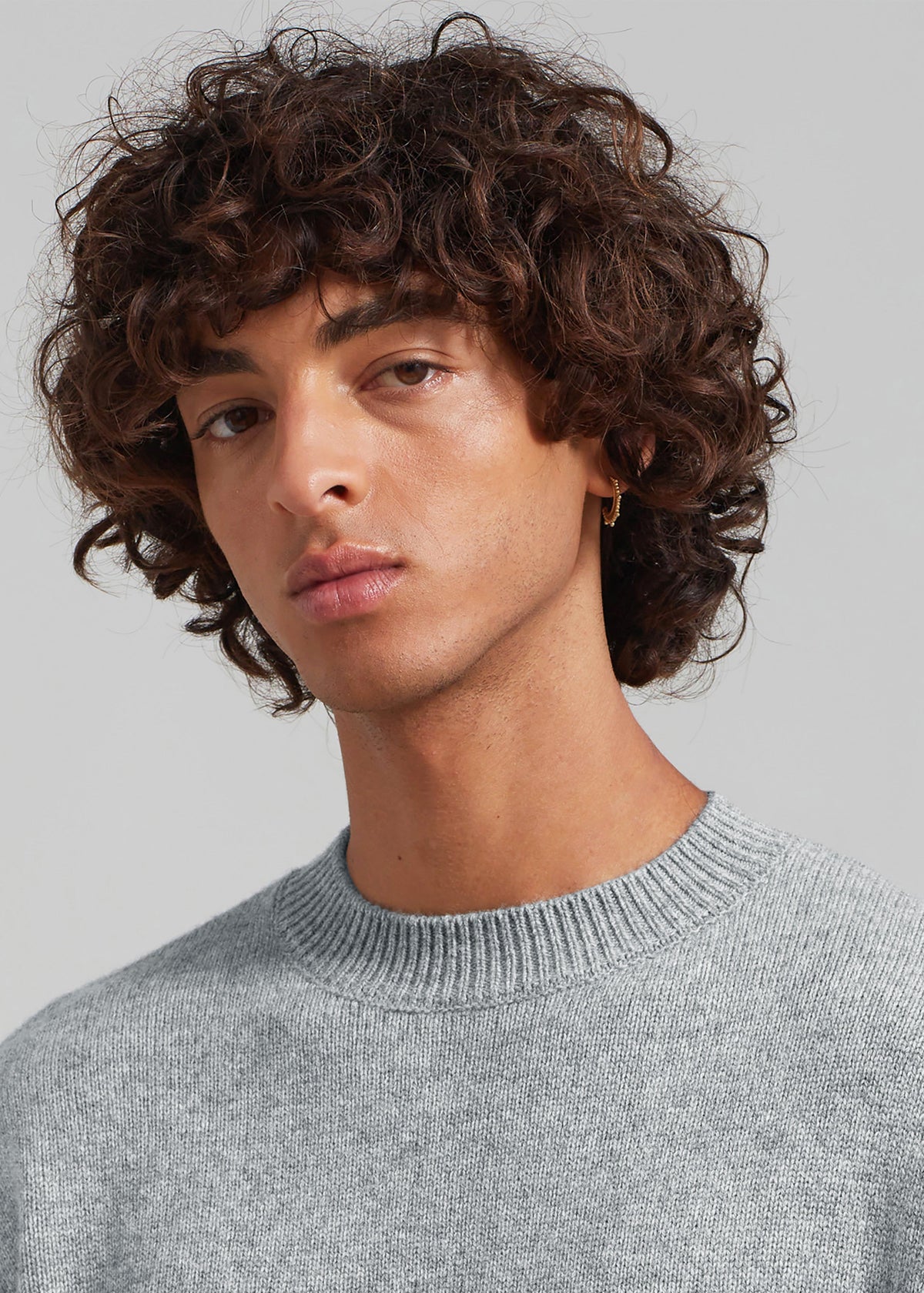 Quinton Crew Neck Sweater - Light Grey – view 12 of 15