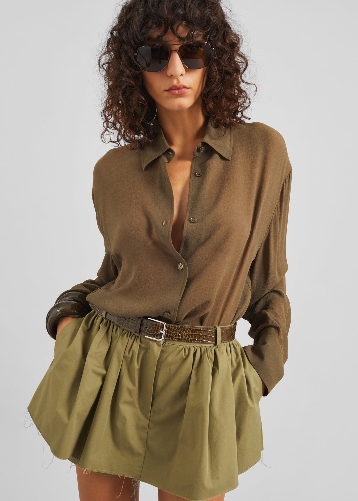Raheny Mini Skort - Olive – view 1 of 9