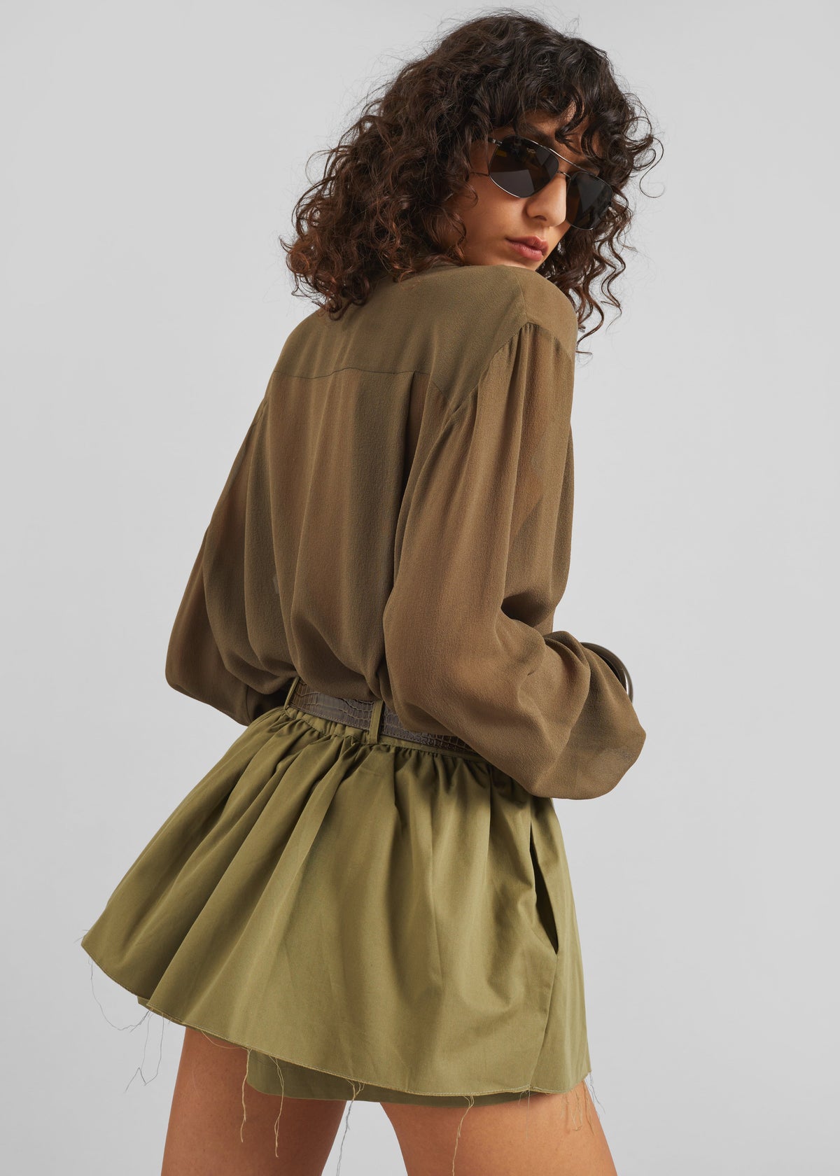 Raheny Mini Skort - Olive – view 5 of 9