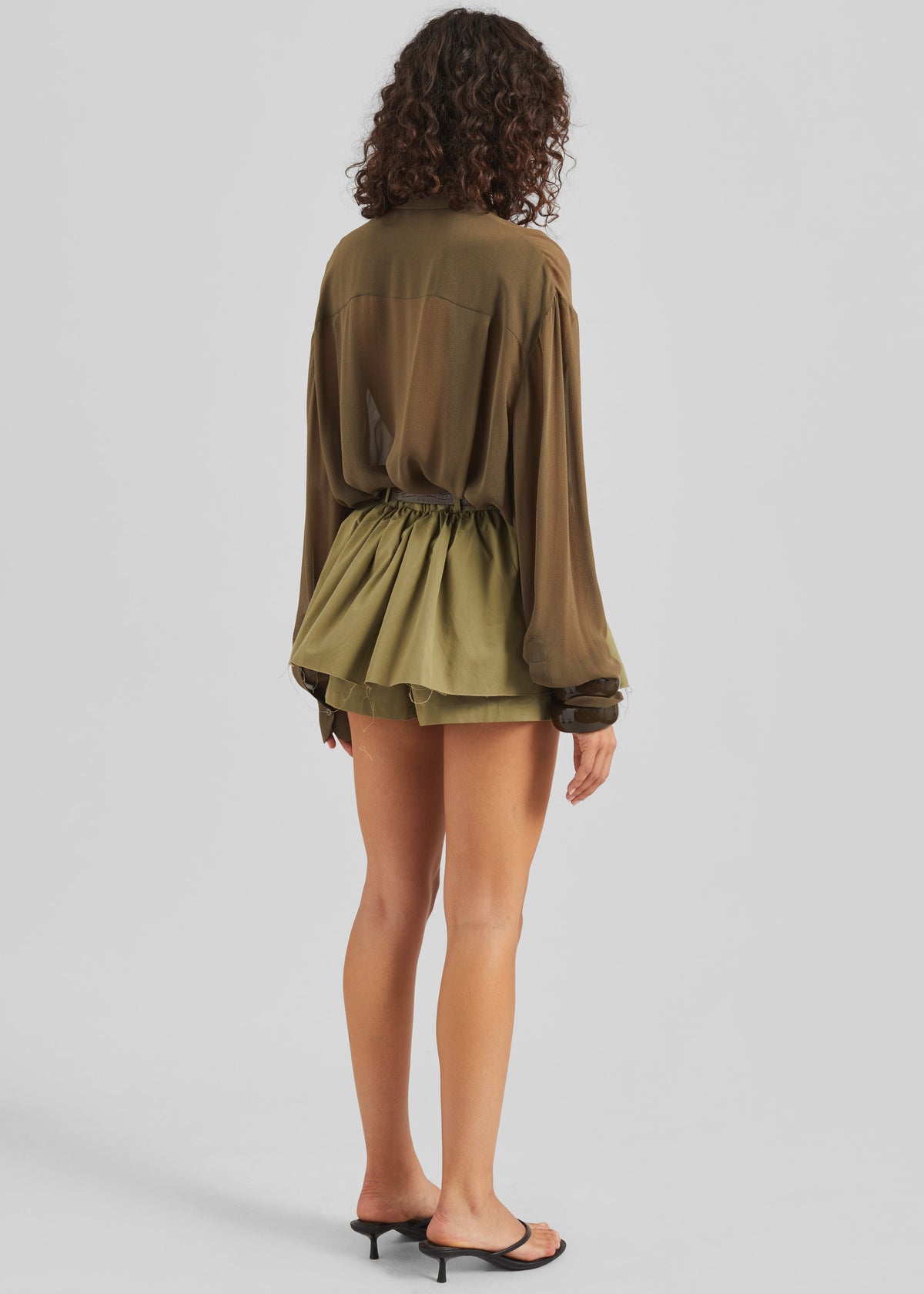 Raheny Mini Skort - Olive – view 8 of 9