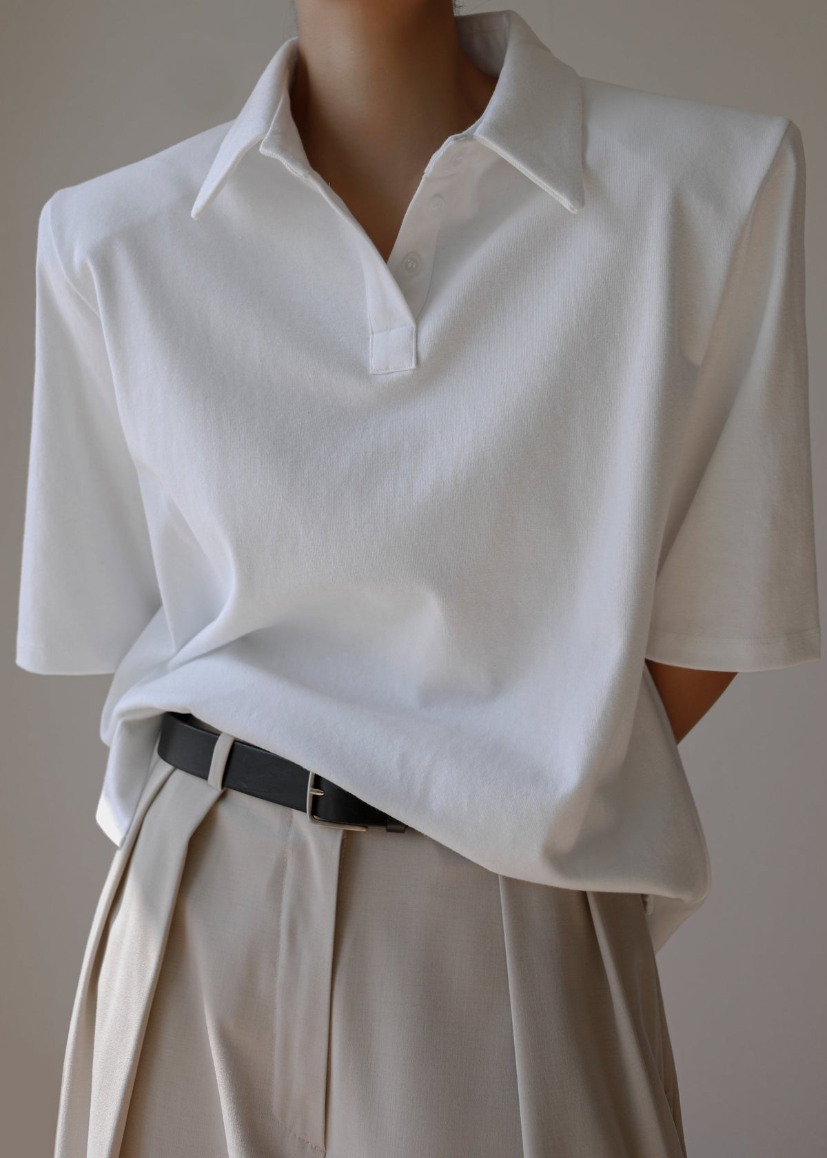 Rane Padded Shoulder Polo - White – view 4 of 15