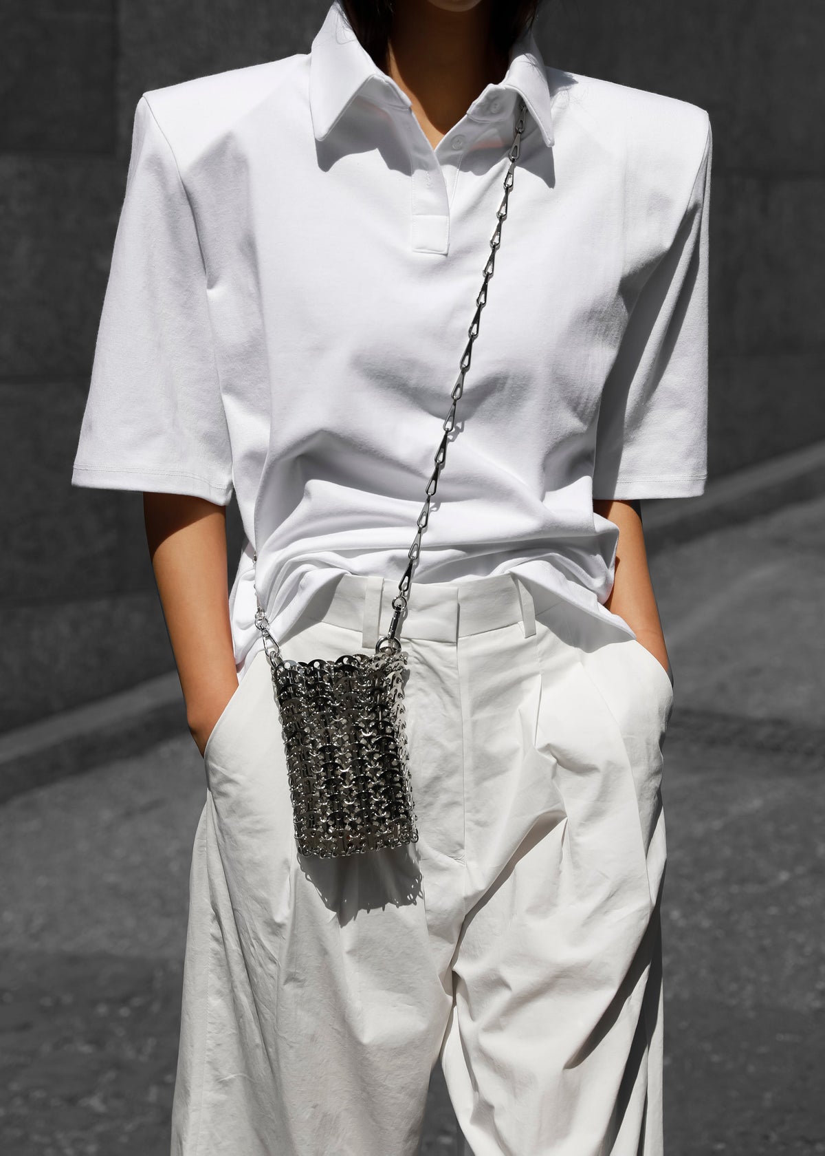 Rane Padded Shoulder Polo - White – view 11 of 15