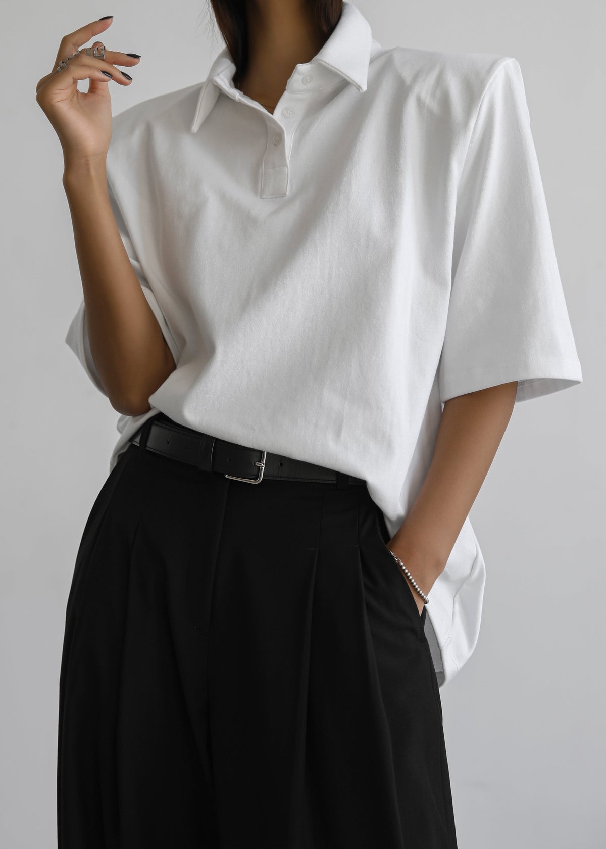 Rane Padded Shoulder Polo - White – view 1 of 15
