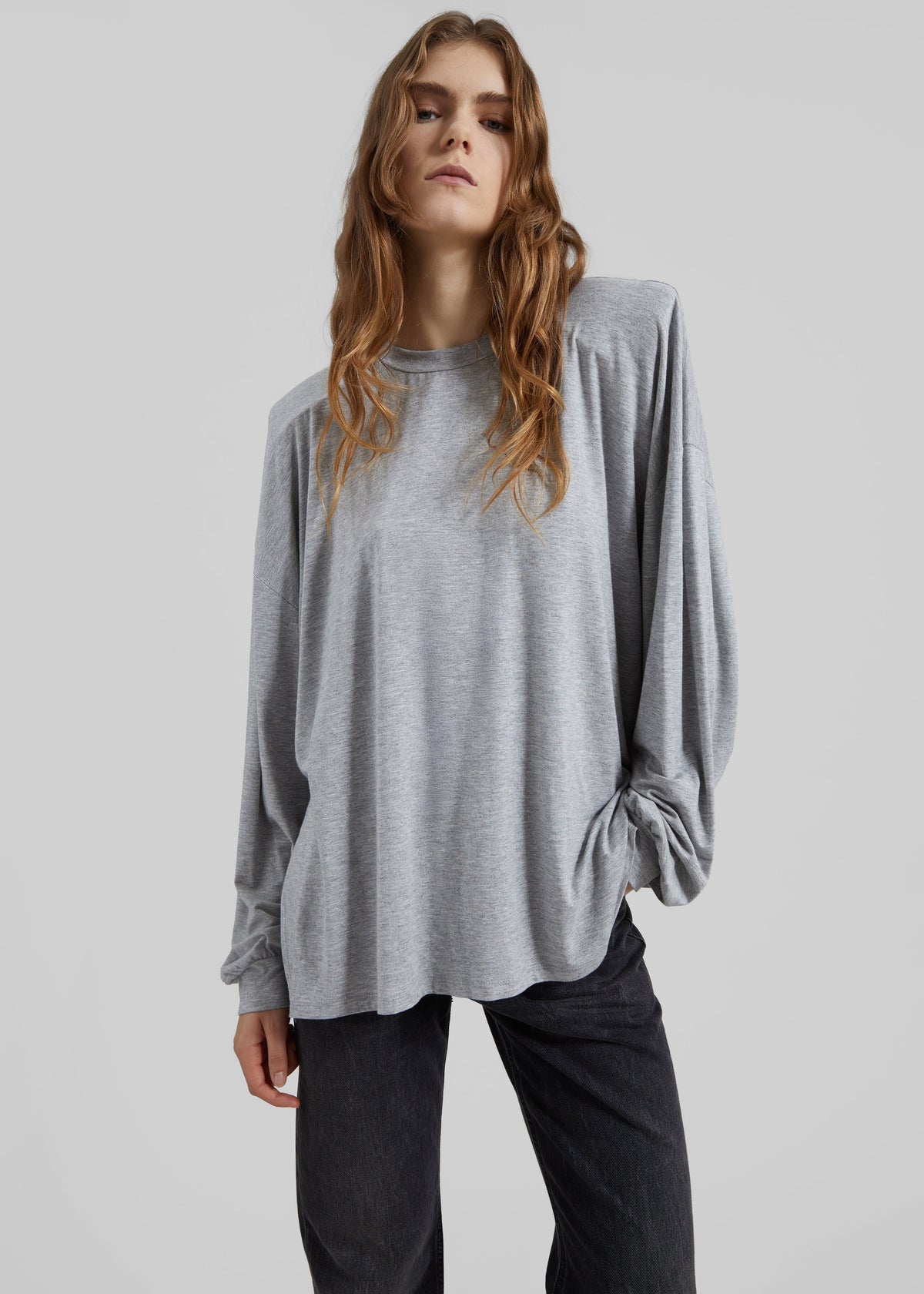 Ravvi Soft Padded Top - Grey – view 1 of 6