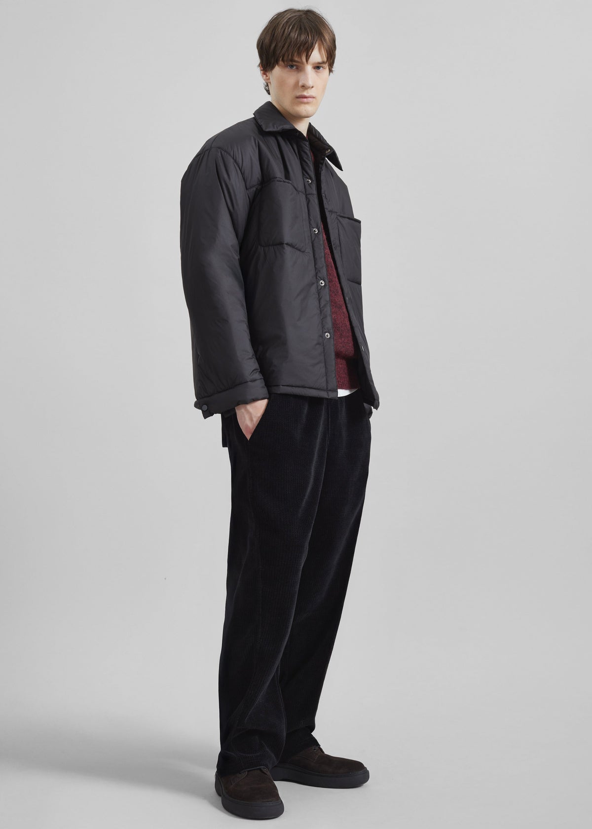 Reffroy Puffer Overshirt - Black – view 3 of 6
