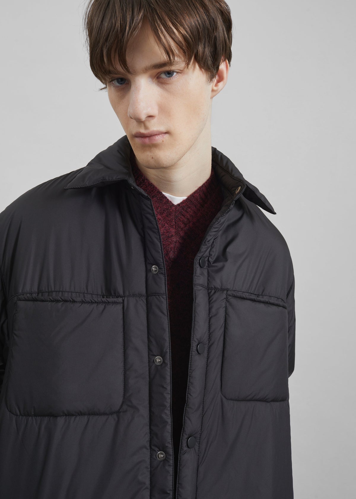 Reffroy Puffer Overshirt - Black – view 2 of 6