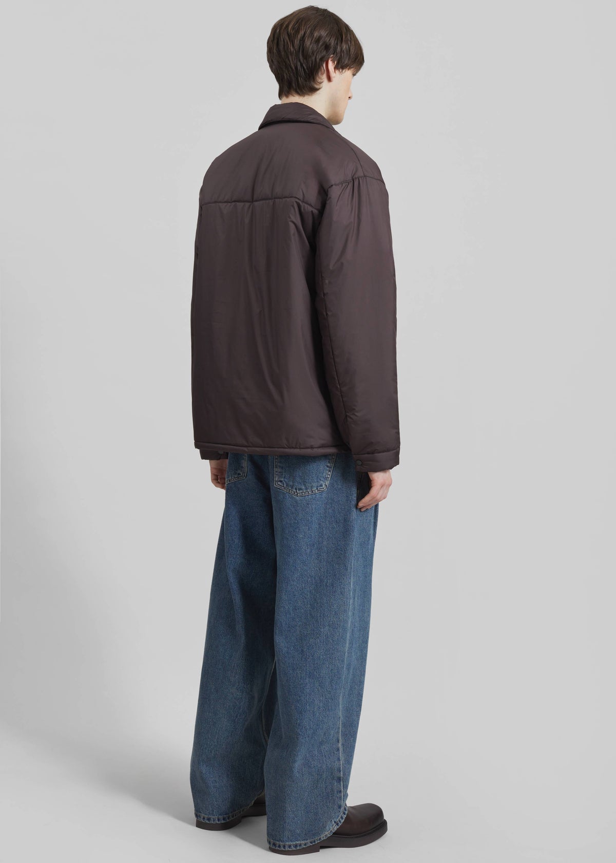 Reffroy Puffer Overshirt - Brown – view 7 of 8