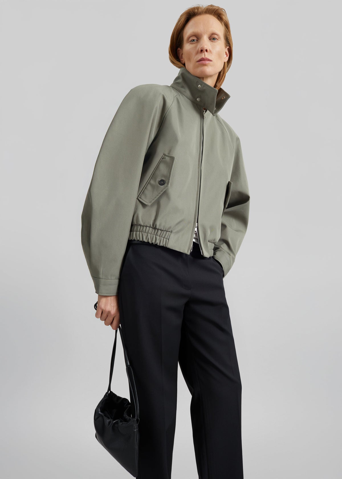 Rennes Curved Blouson Jacket - Sage – view 1 of 10