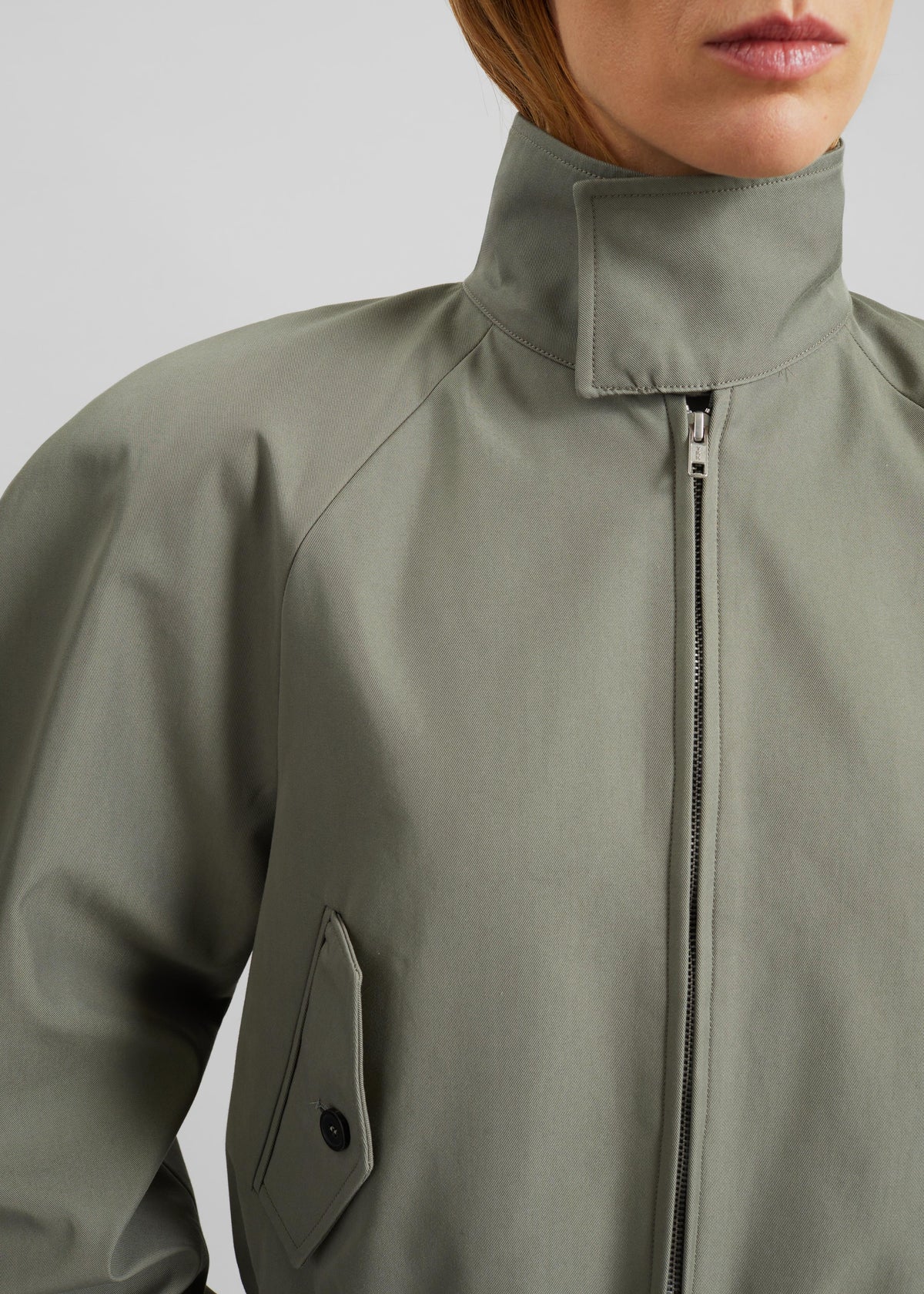 Rennes Curved Blouson Jacket - Sage – view 8 of 10