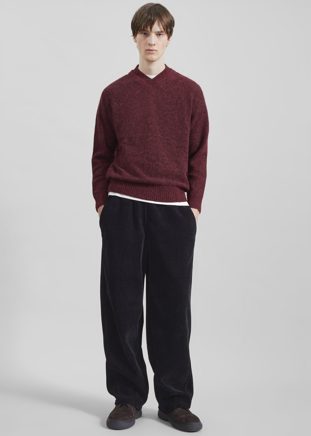 Renzo Velvet Pants - Black – view 1 of 7
