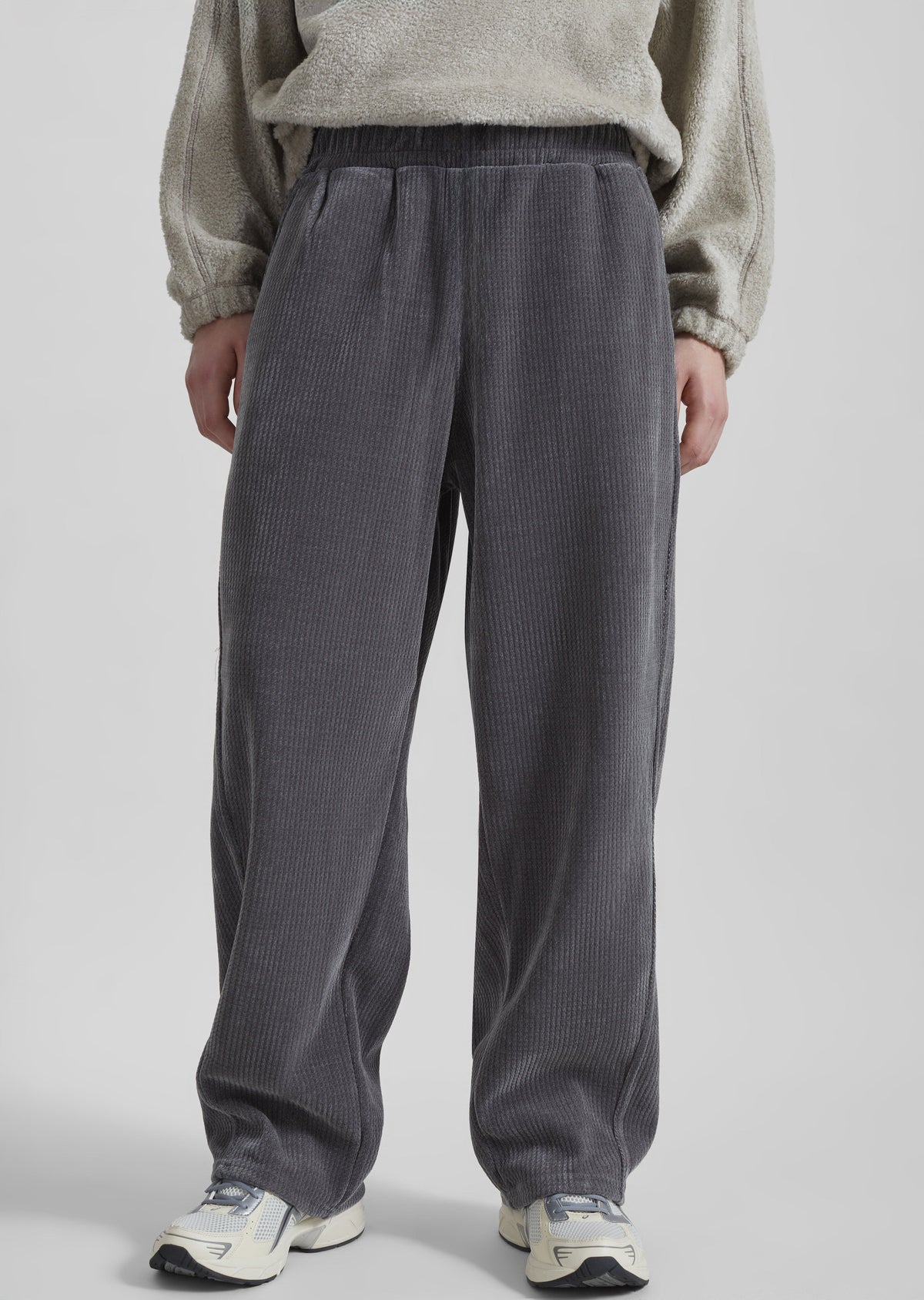 Renzo Velvet Pants - Grey – view 5 of 7