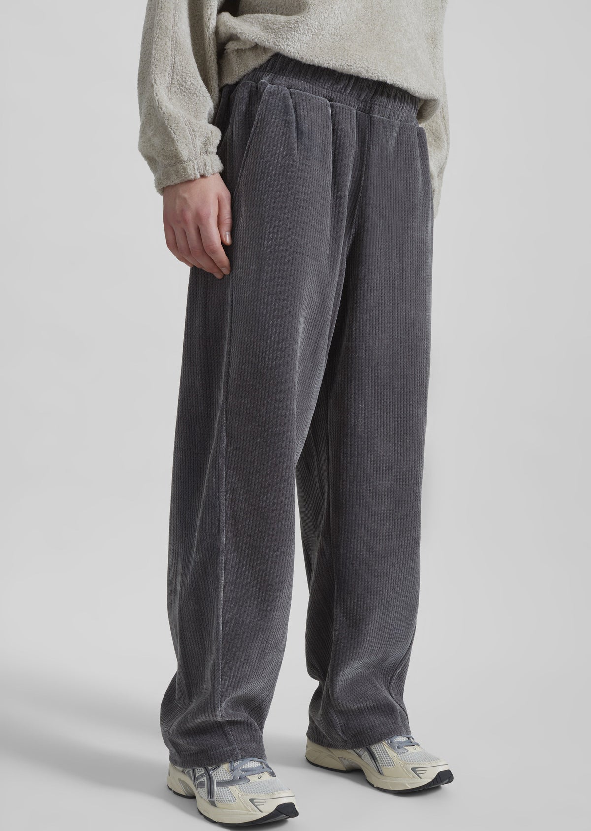 Renzo Velvet Pants - Grey – view 2 of 7