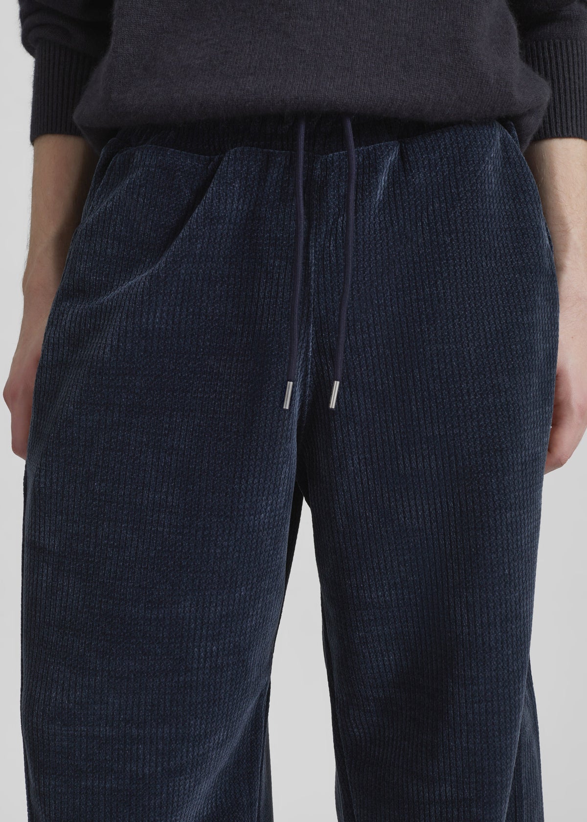 Renzo Velvet Pants - Navy – view 2 of 7