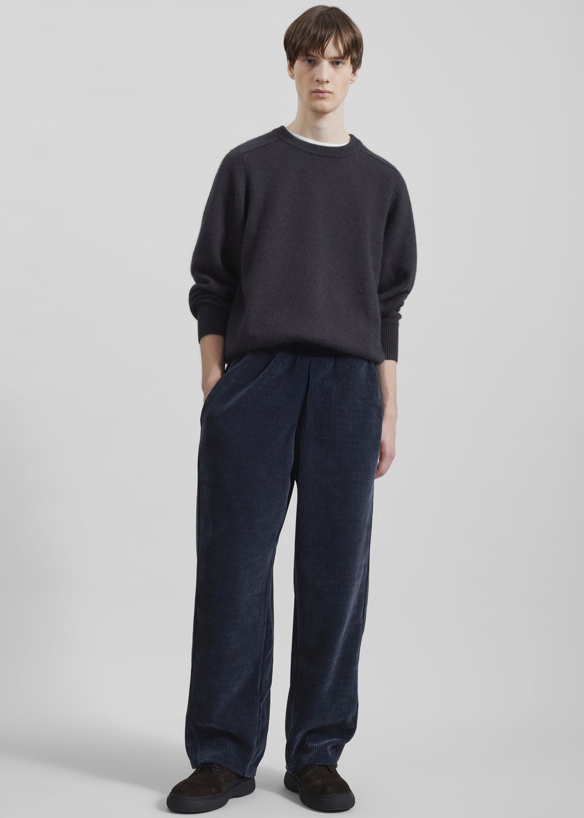 Renzo Velvet Pants - Navy – view 5 of 7