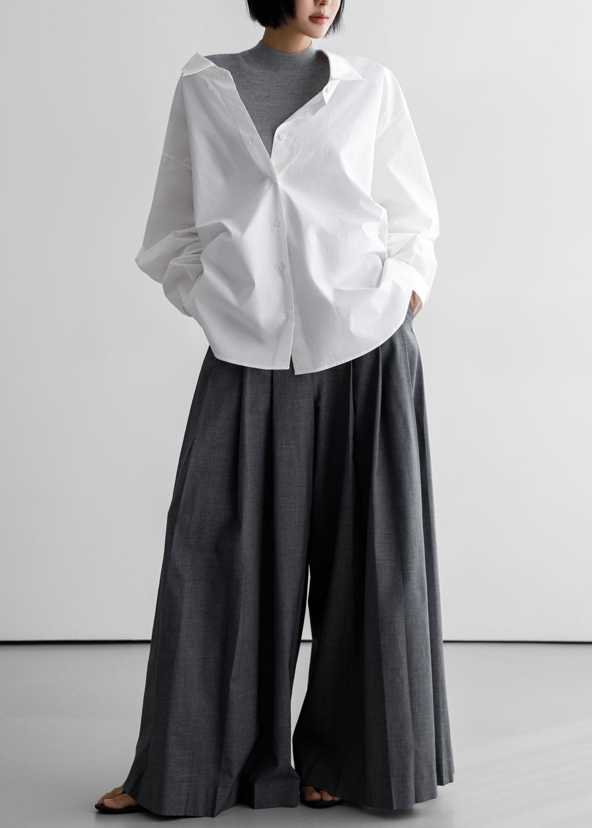 Revel Poplin Oversized Shirt - White – view 6 of 6