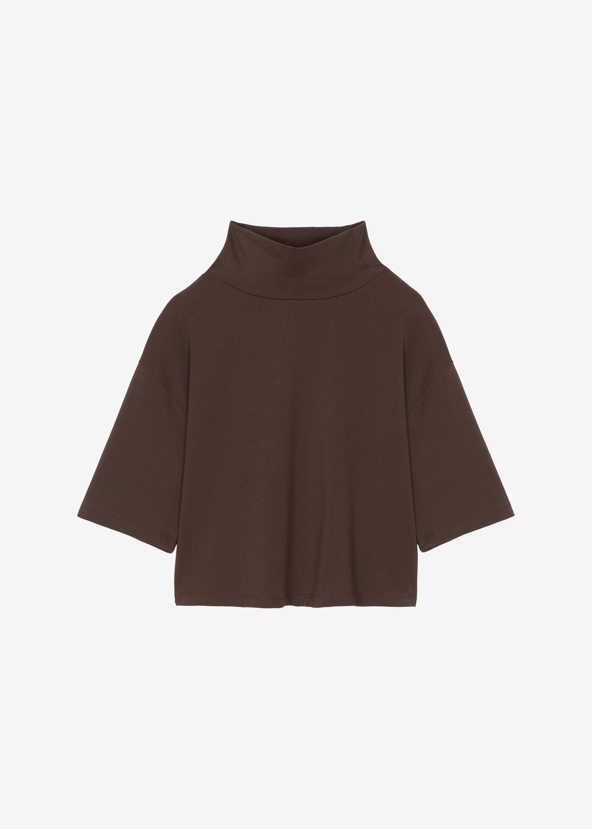 Reza Cropped Tee - Brown – view 6 of 6