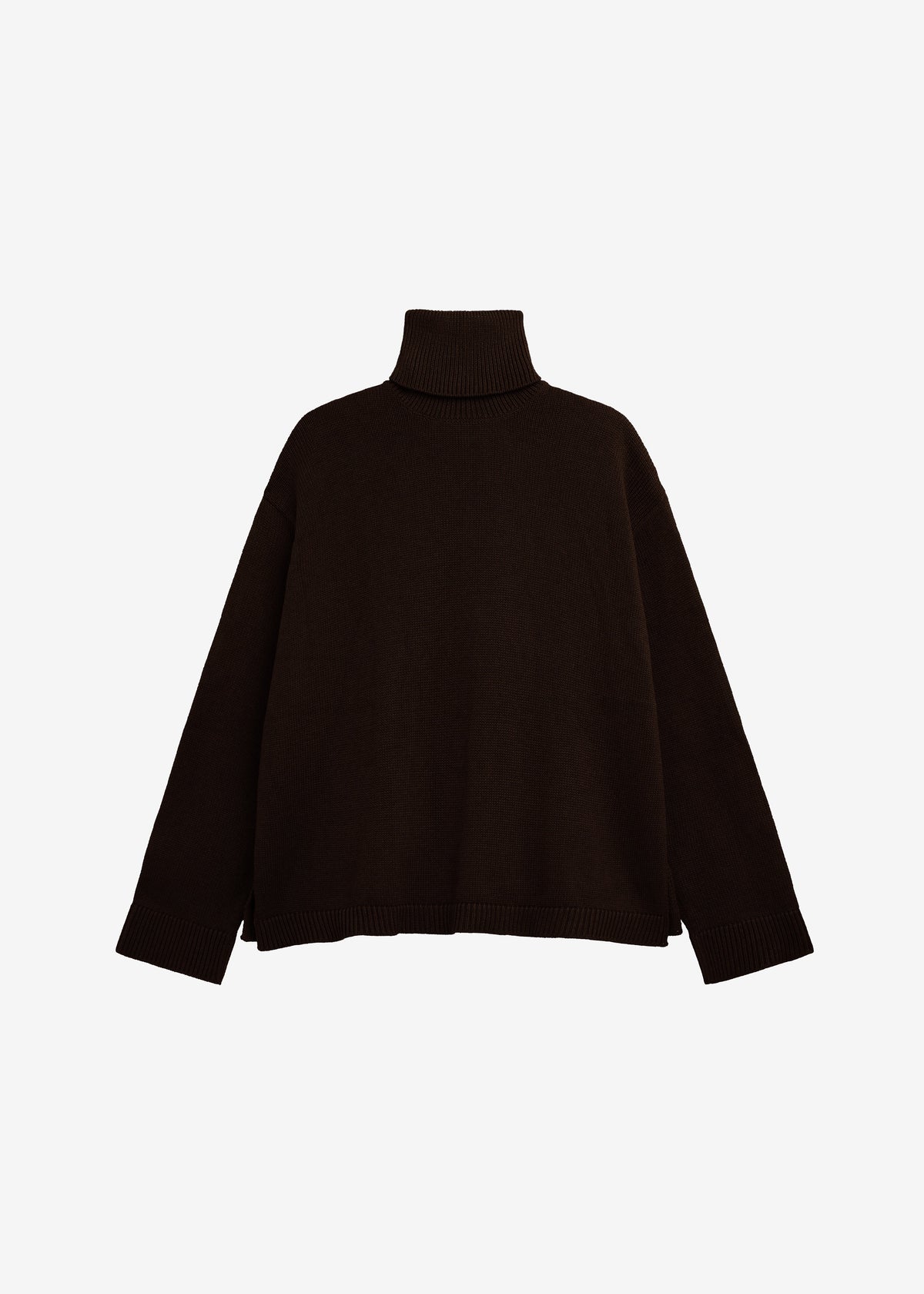 Rhea Trapeze Turtleneck - Dark Brown – view 5 of 5