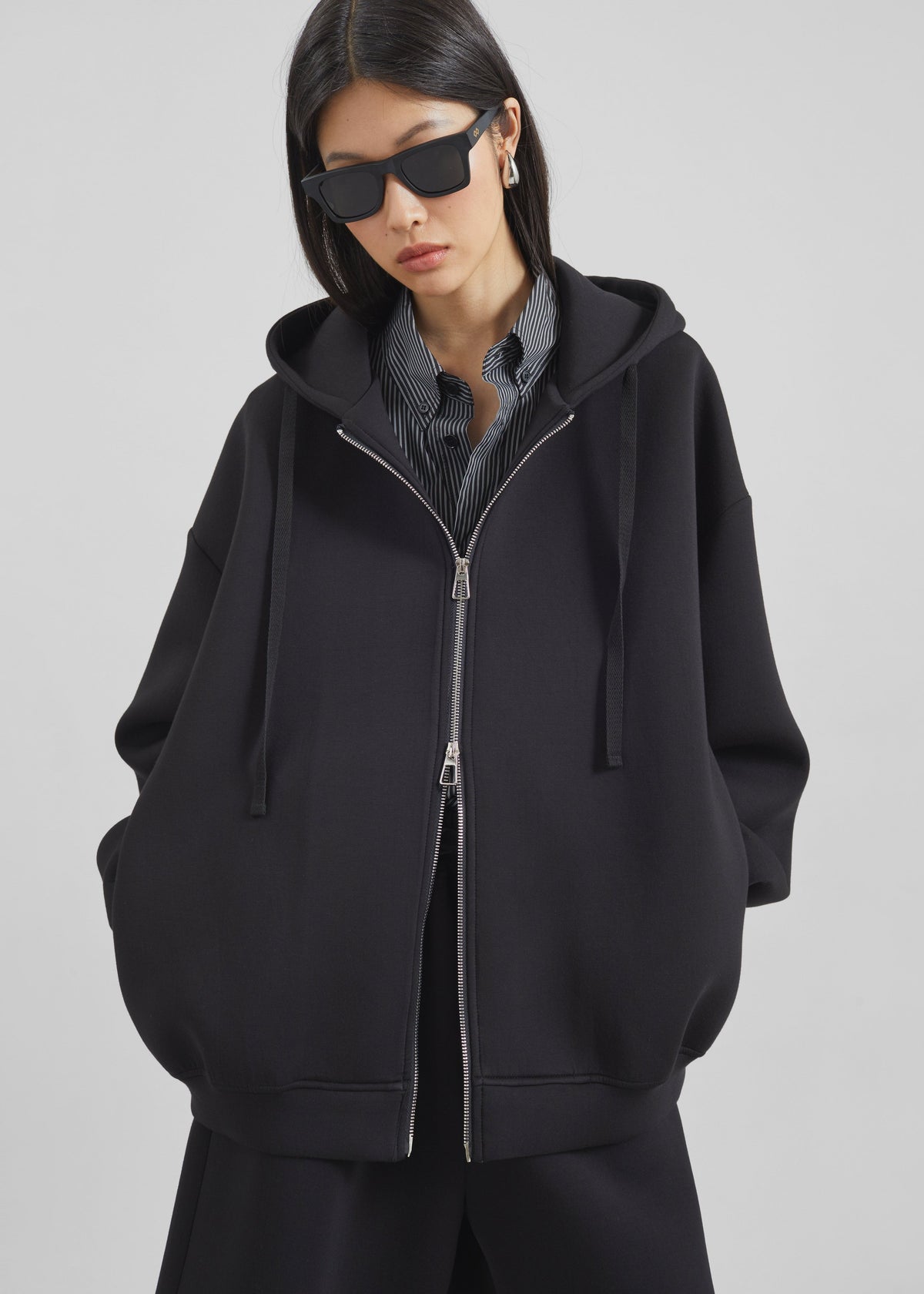 Rian Oversized Hoodie - Black – view 7 of 9