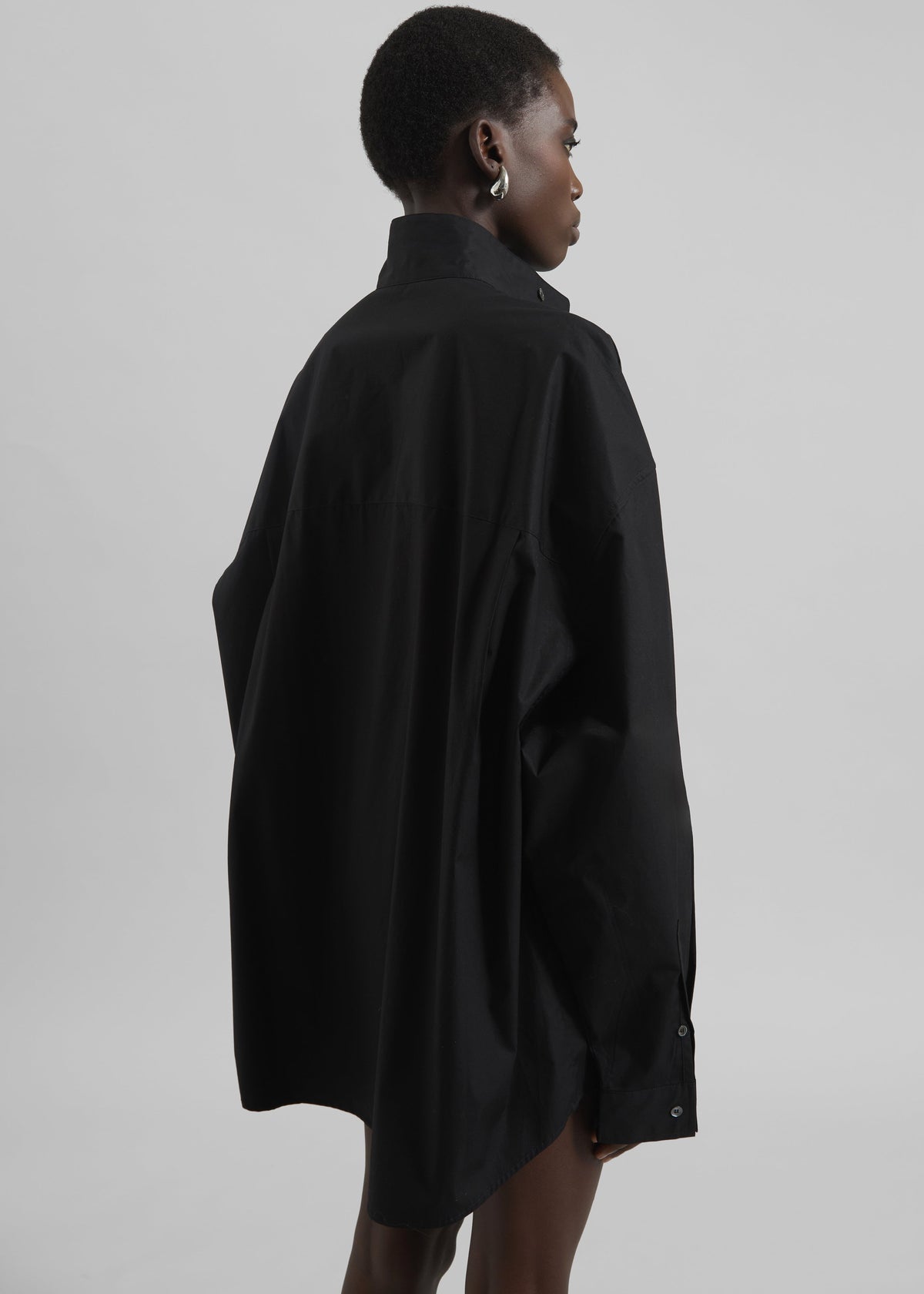 Riken Oversized Shirt - Black – view 7 of 8