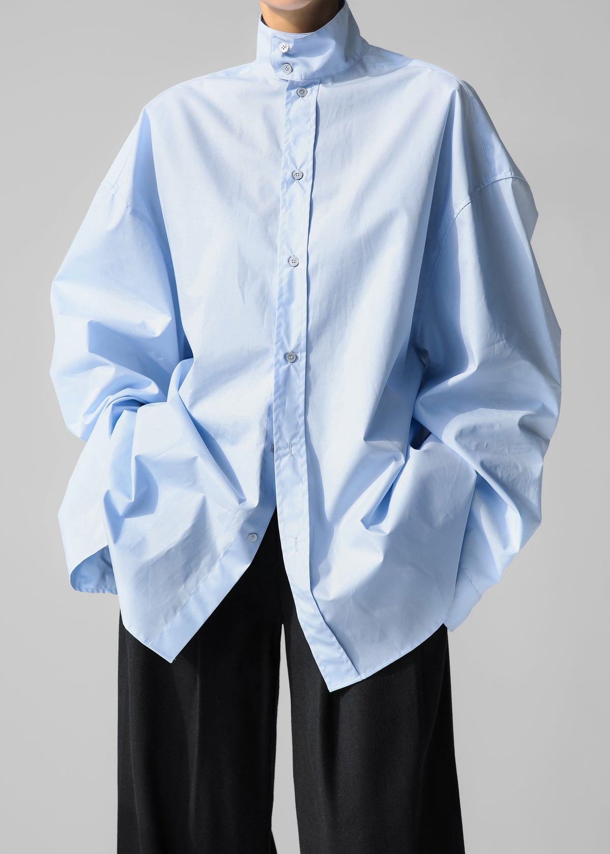 Riken Oversized Shirt - Sky Blue – view 10 of 13