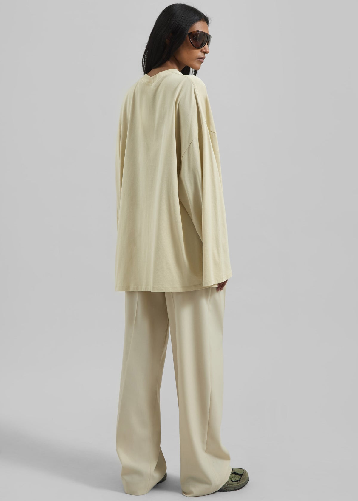 Rio Oversized Sleeve Tee - Cement – view 6 of 6