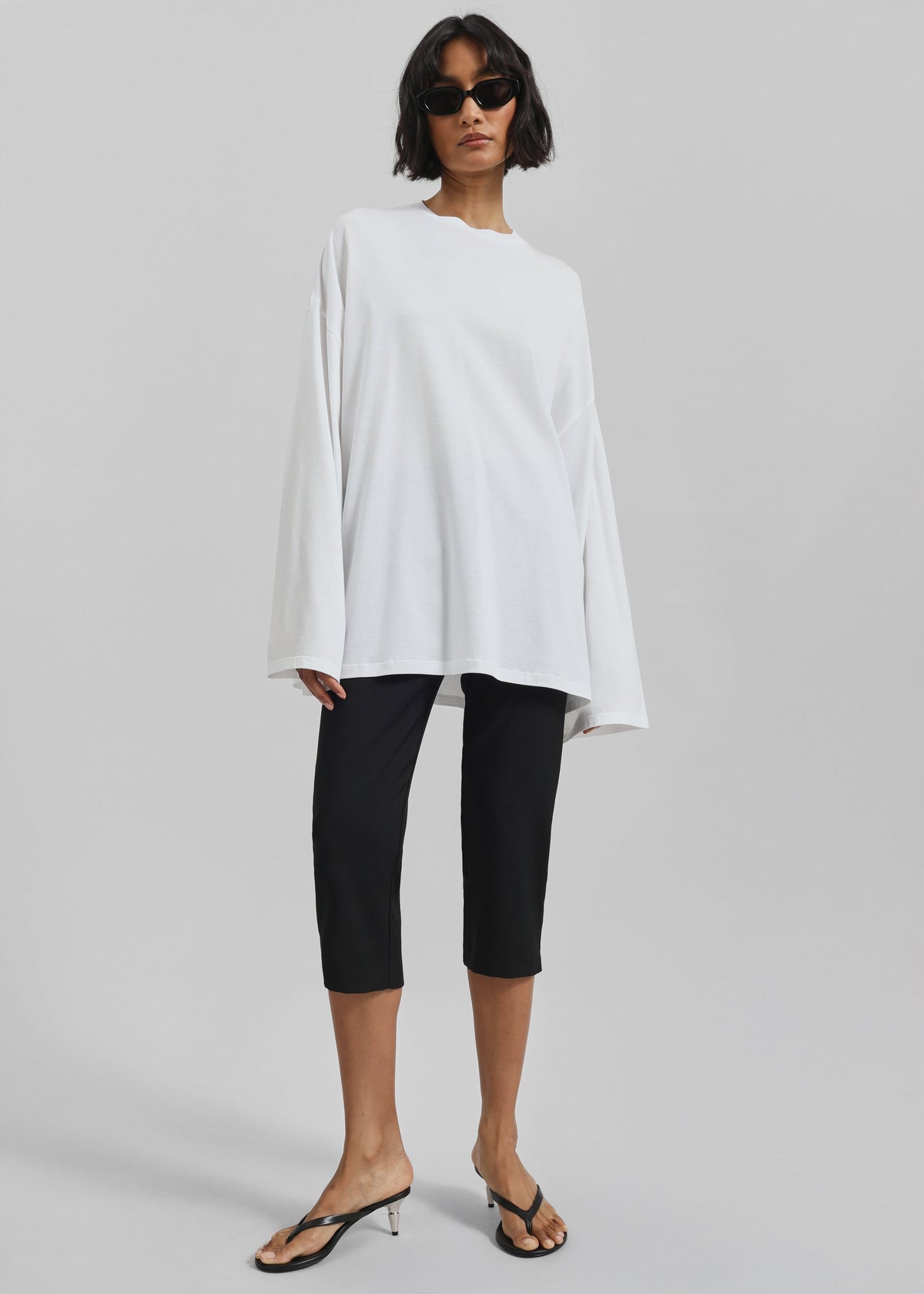 Rio Oversized Sleeve Tee - White – view 5 of 8