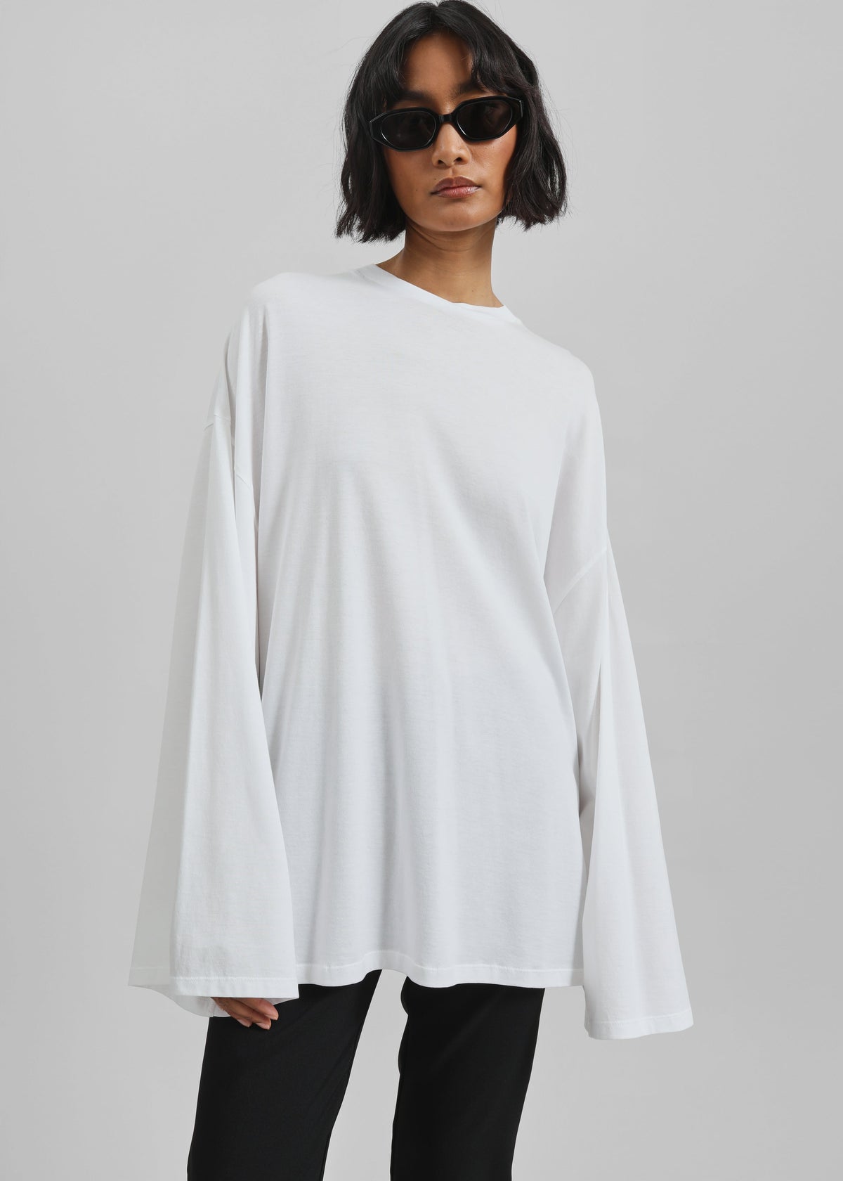 Rio Oversized Sleeve Tee - White – view 1 of 8