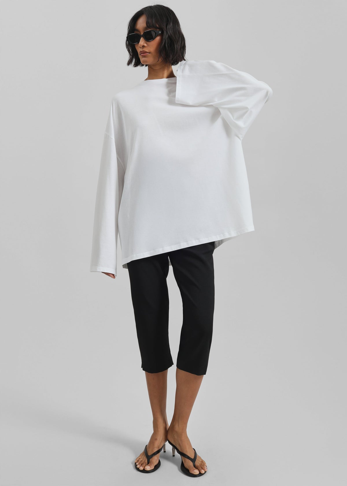 Rio Oversized Sleeve Tee - White – view 6 of 8
