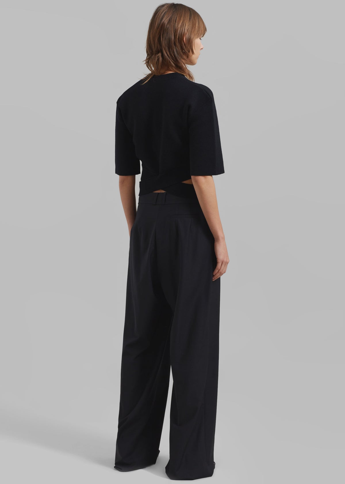 Ripley Pleated Trousers - Black – view 8 of 9