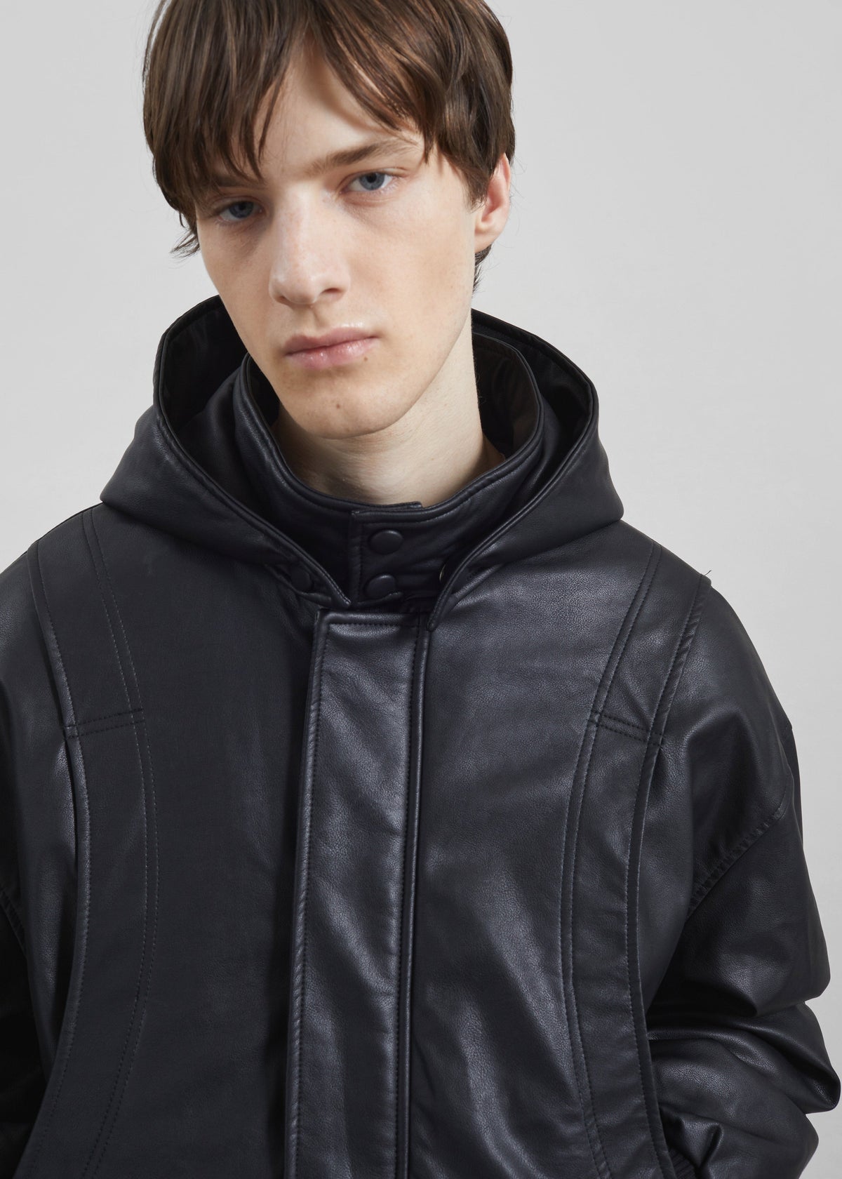 Risor Faux Leather Jacket - Black – view 4 of 8