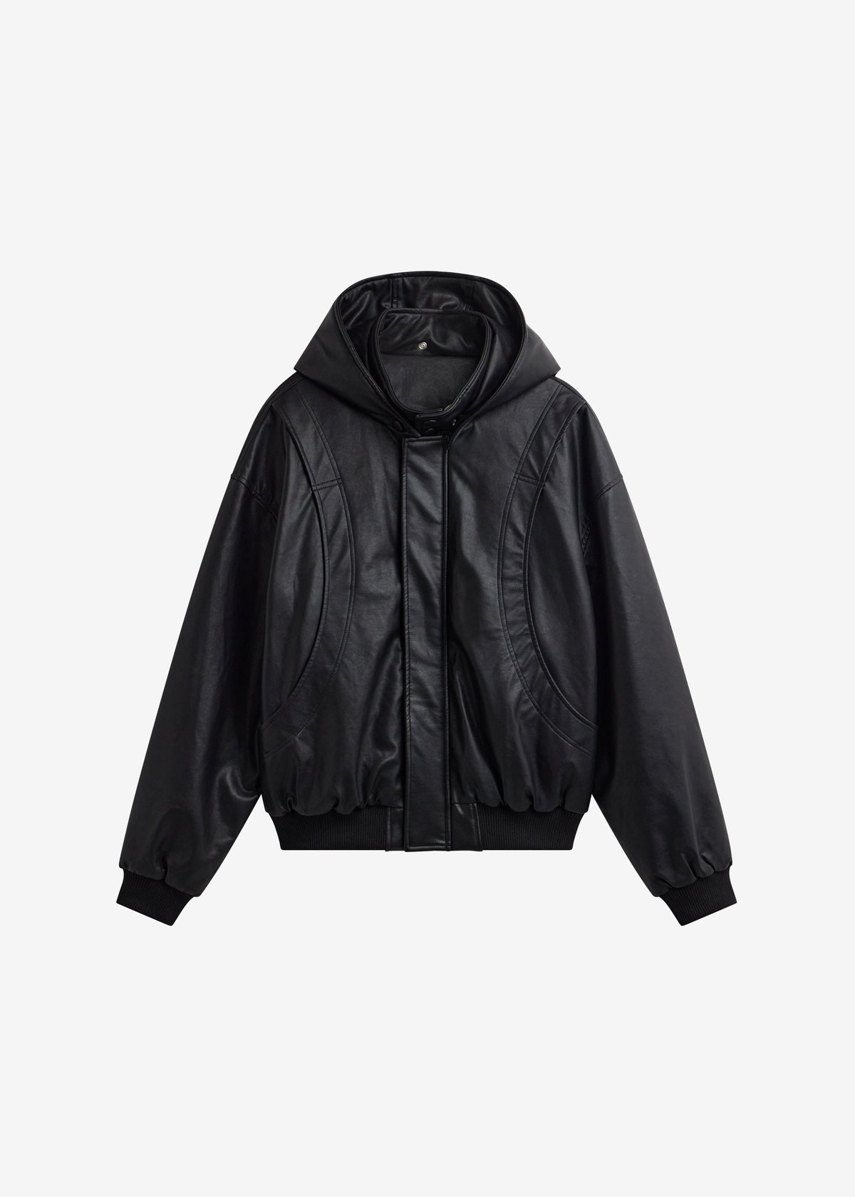 Risor Faux Leather Jacket - Black – view 8 of 8
