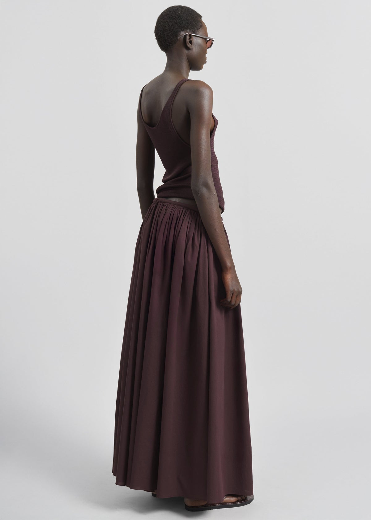 Rivo Knit Tank Top - Burgundy – view 11 of 12