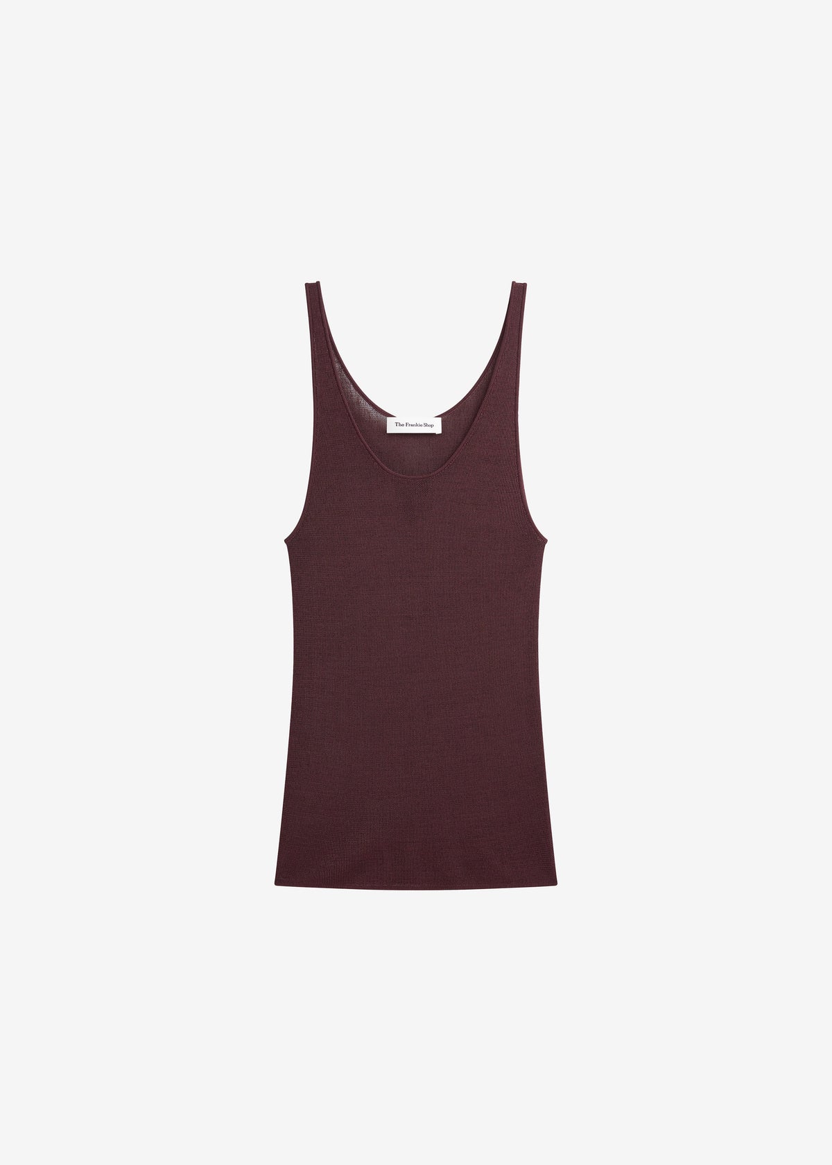 Rivo Knit Tank Top - Burgundy – view 12 of 12