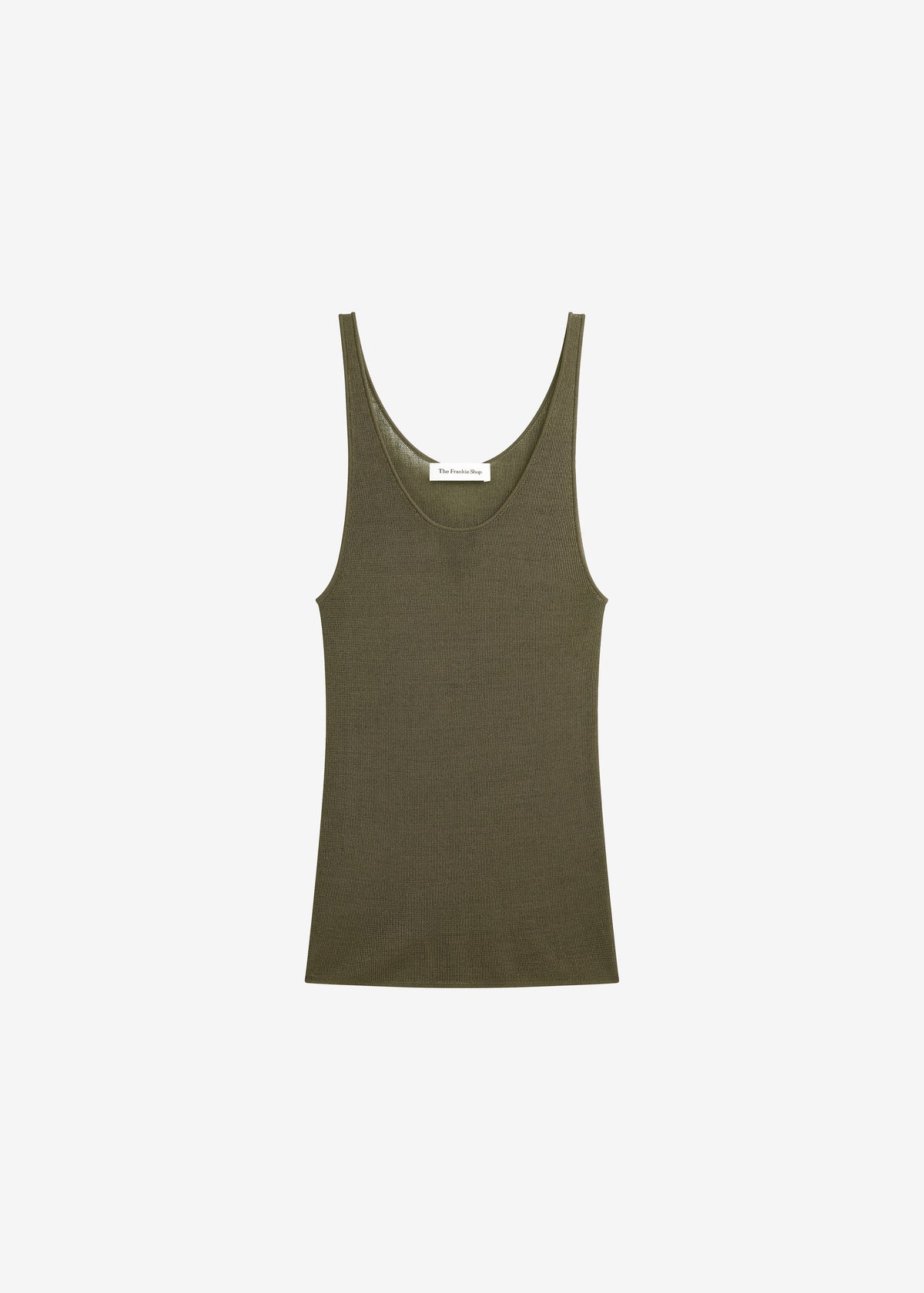 Rivo Knit Tank Top - Khaki – view 9 of 9