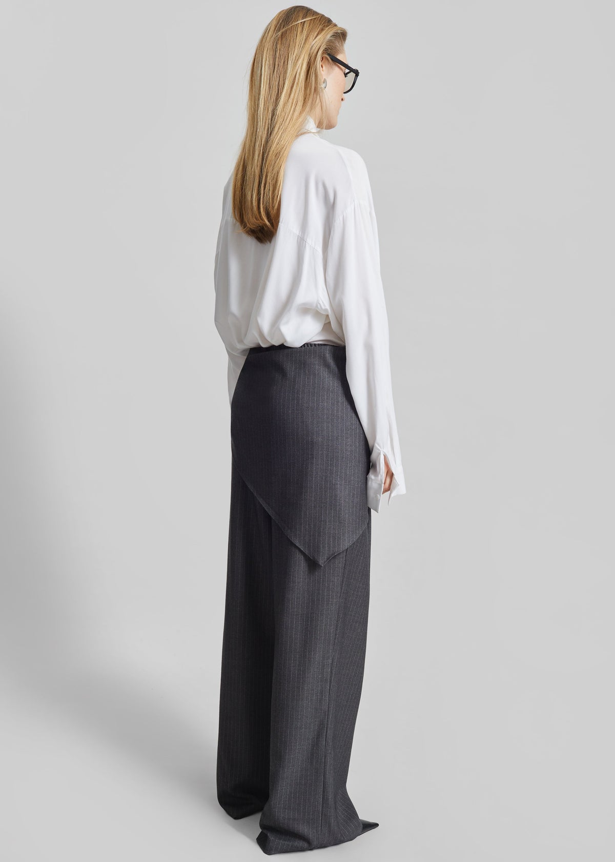 Rovigo Scarf Wrap Pants - Grey Stripe – view 8 of 9
