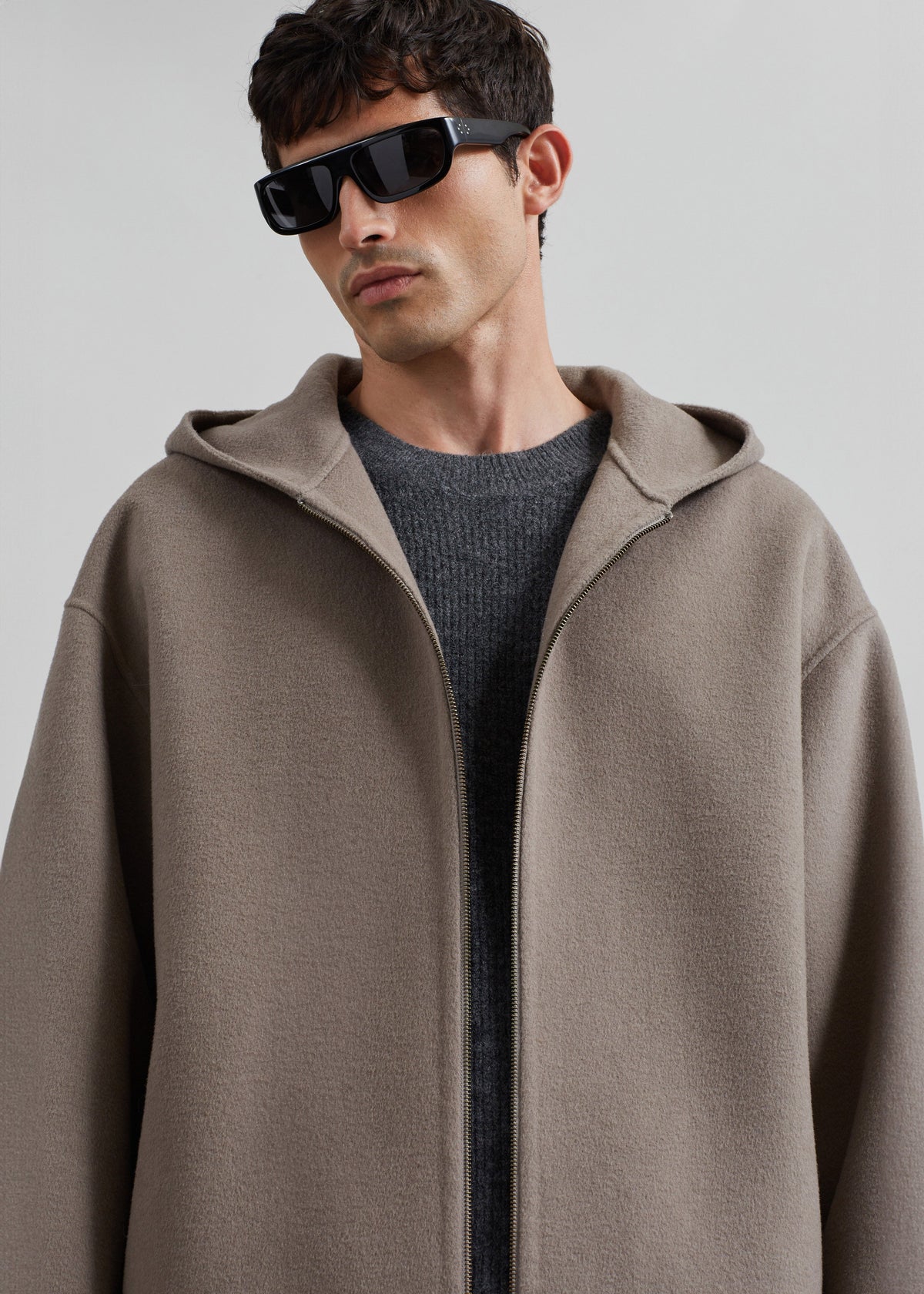 Rye Hooded Wool Jacket - Light Brown – view 6 of 8
