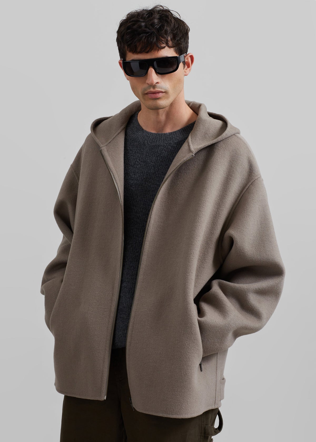 Rye Hooded Wool Jacket - Light Brown – view 5 of 8