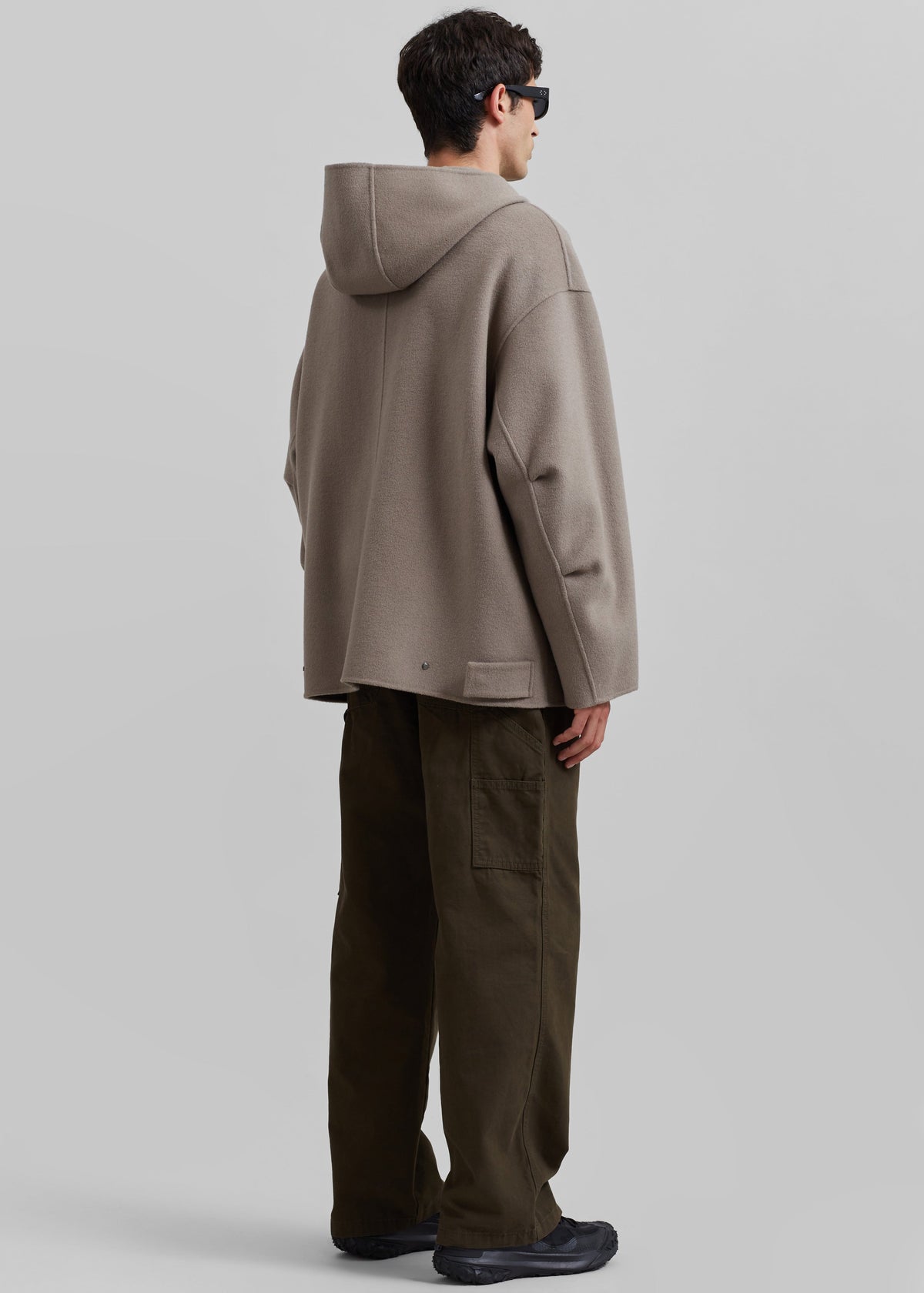 Rye Hooded Wool Jacket - Light Brown – view 7 of 8