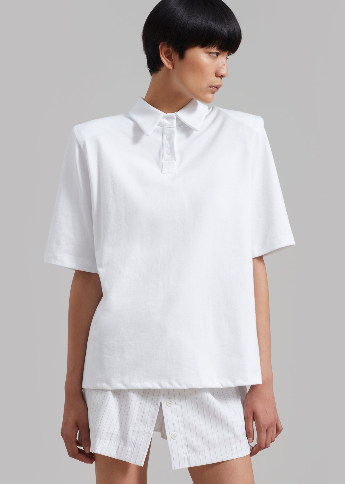 Rane Padded Shoulder Polo - White – view 8 of 15