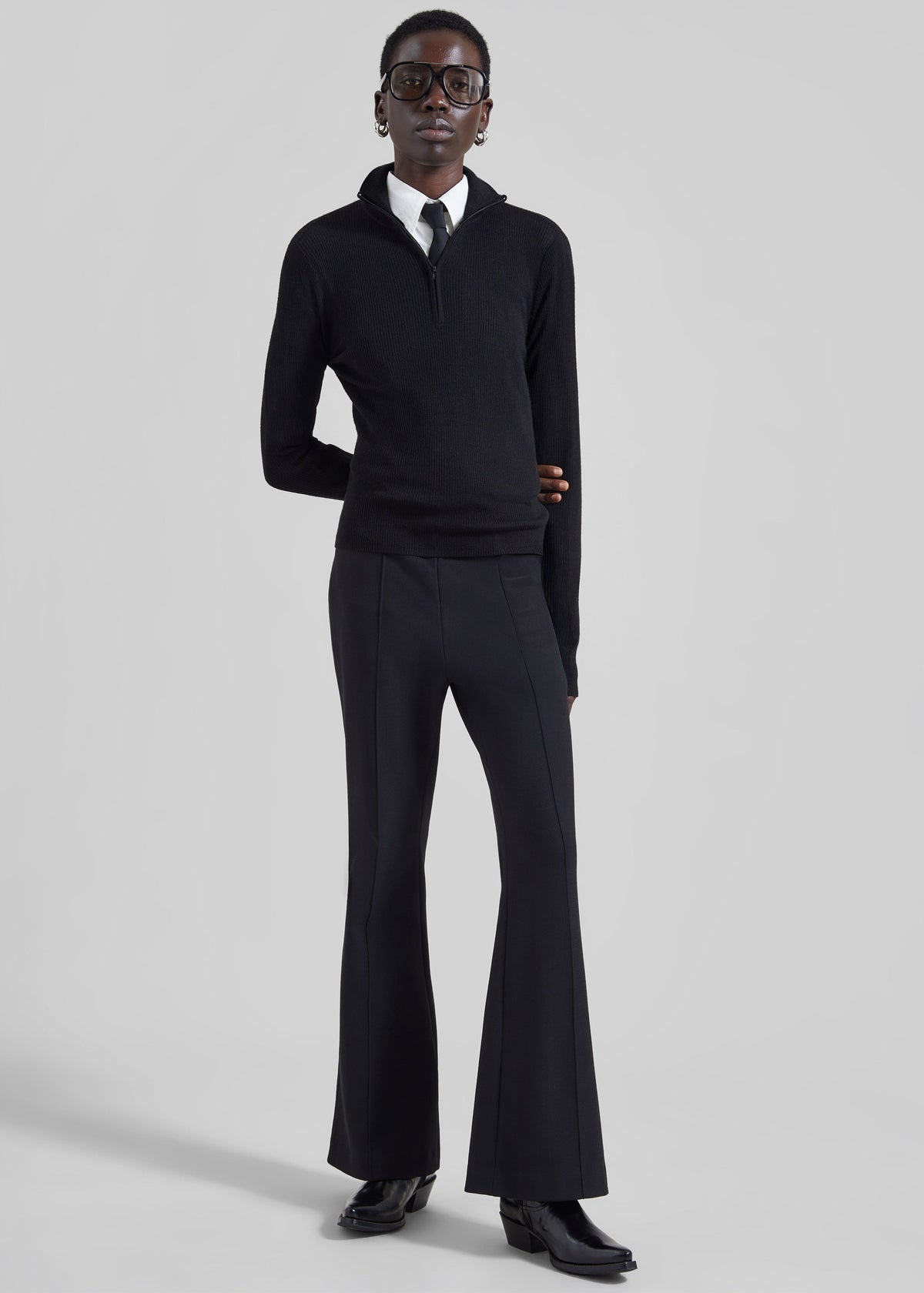 Dessa Flared Pants - Black – view 1 of 6