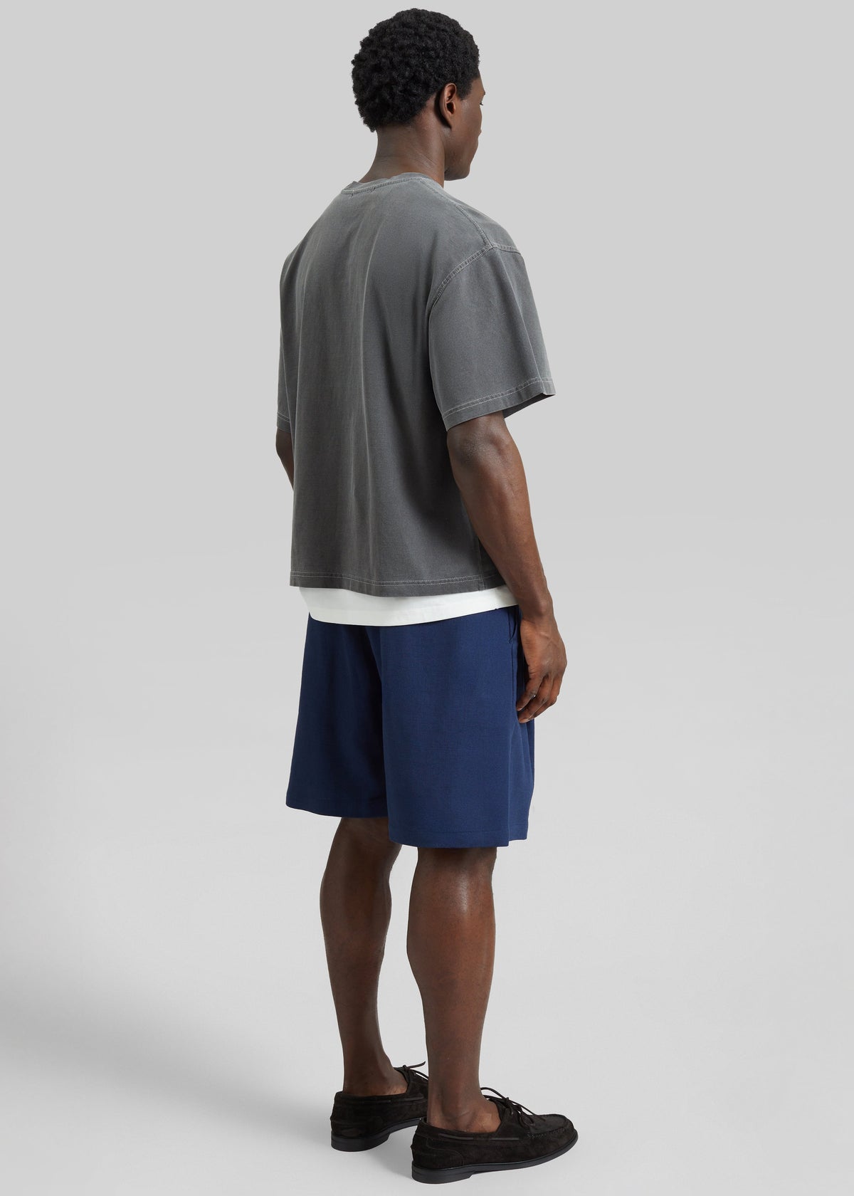 Sagres Linen Bermuda Shorts - Navy – view 8 of 9
