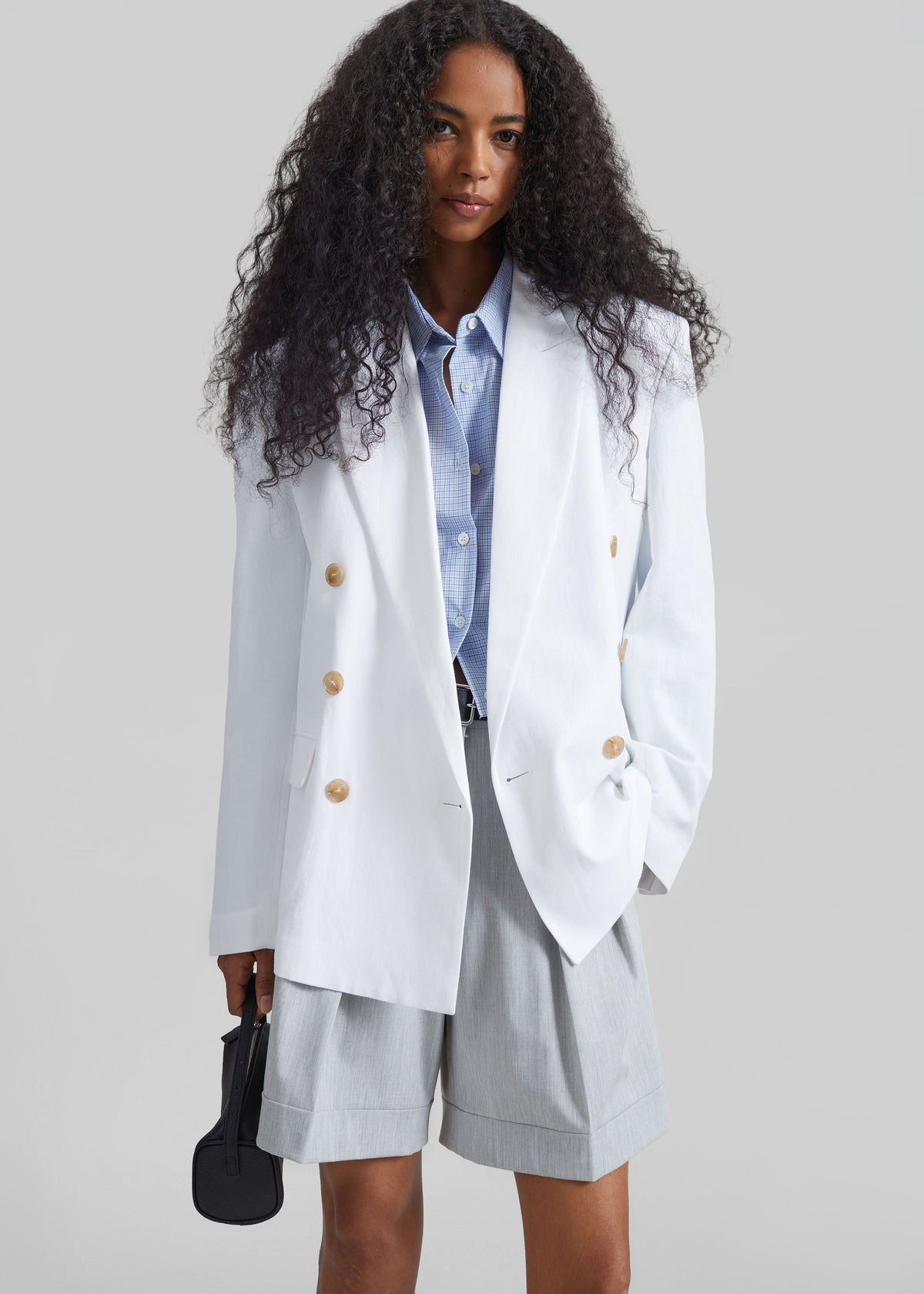Salerno Linen Blazer - White – view 1 of 8