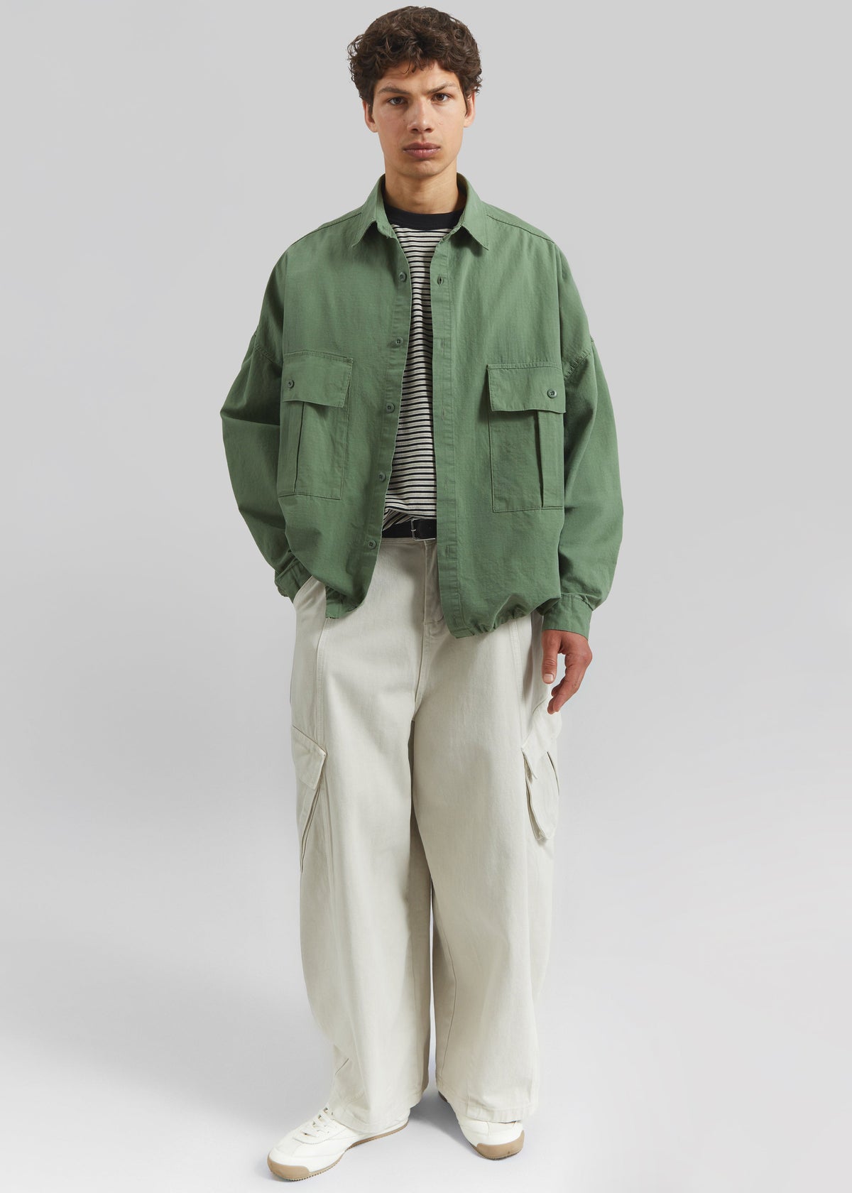 Seb Cargo Shirt - Army Green – view 2 of 9